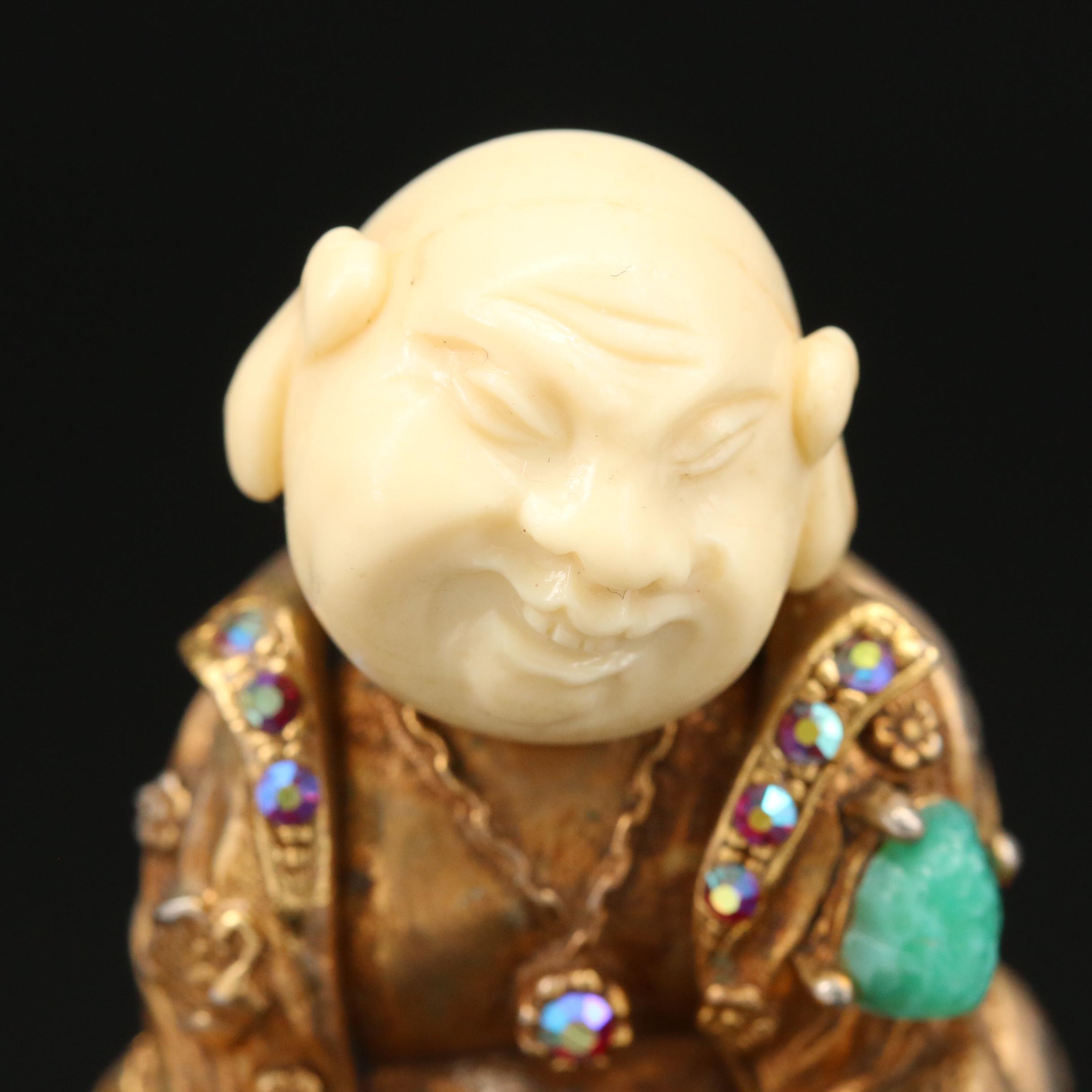 Vintage Hargo Creations "Chinaman" Brooch