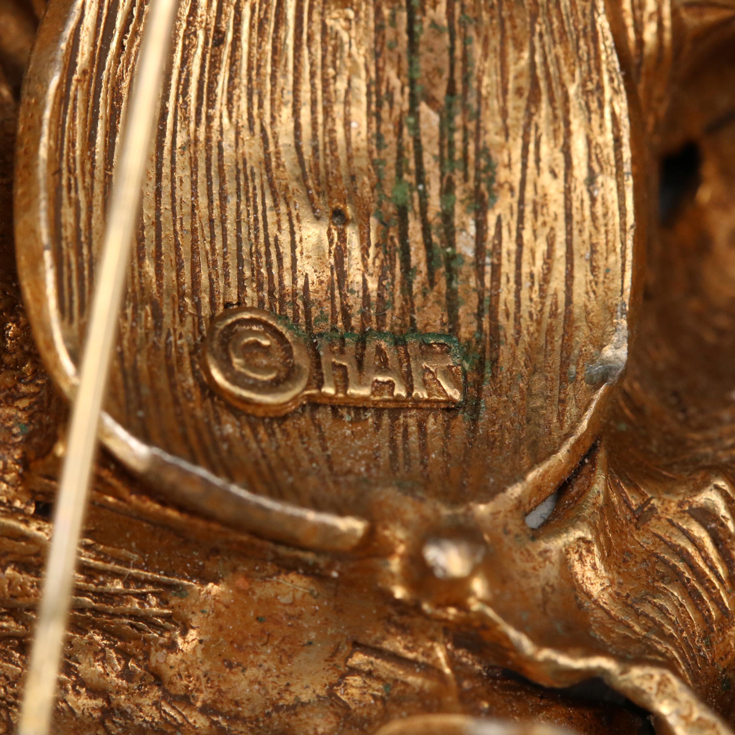 Vintage Hargo Creations "Chinaman" Brooch