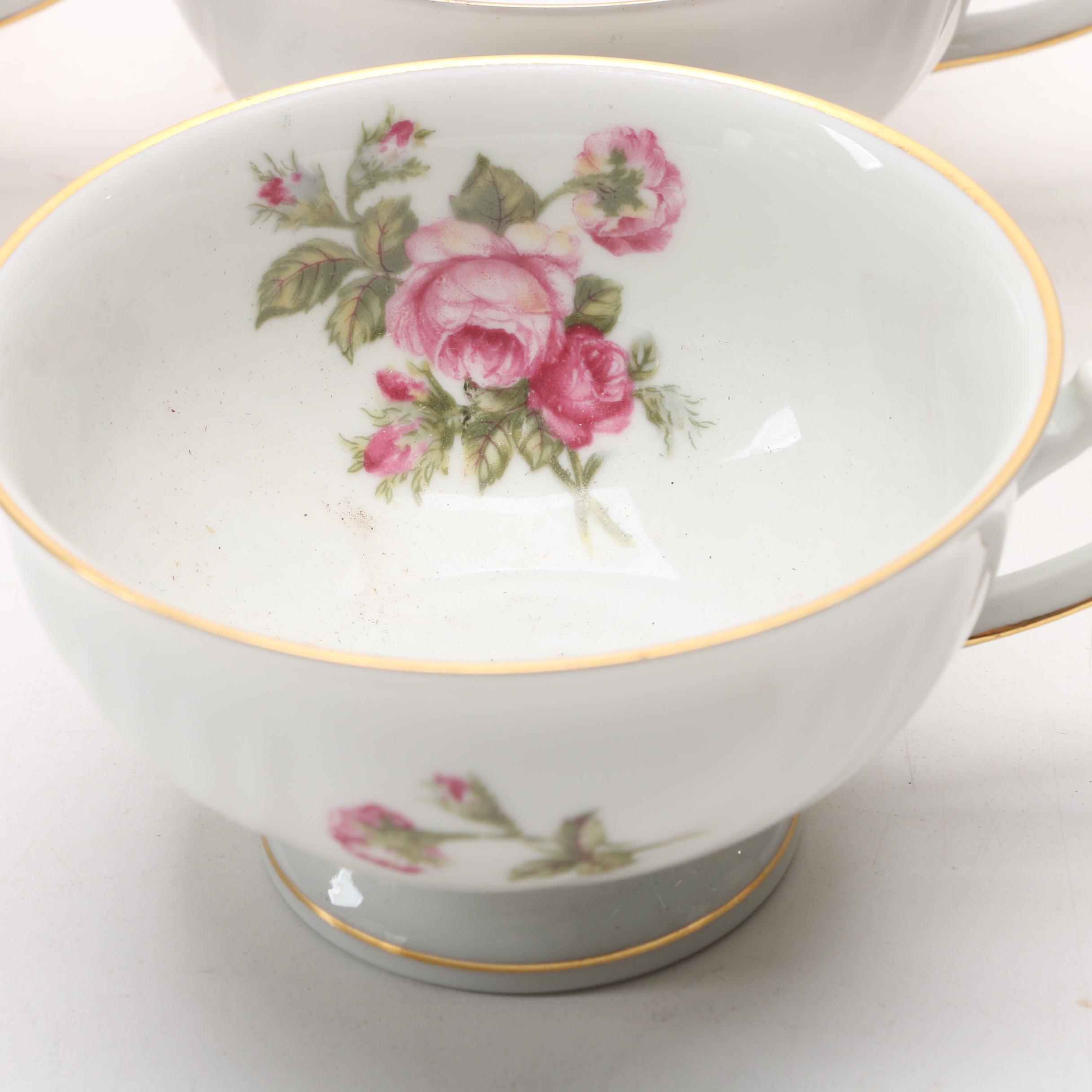 Johann Haviland "Rose of Picardy" Porcelain Dinnerware and Serveware