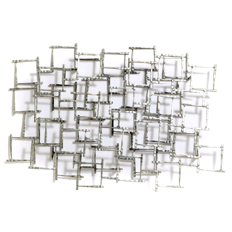 Contemporary Brutalist Style Steel Wall Art