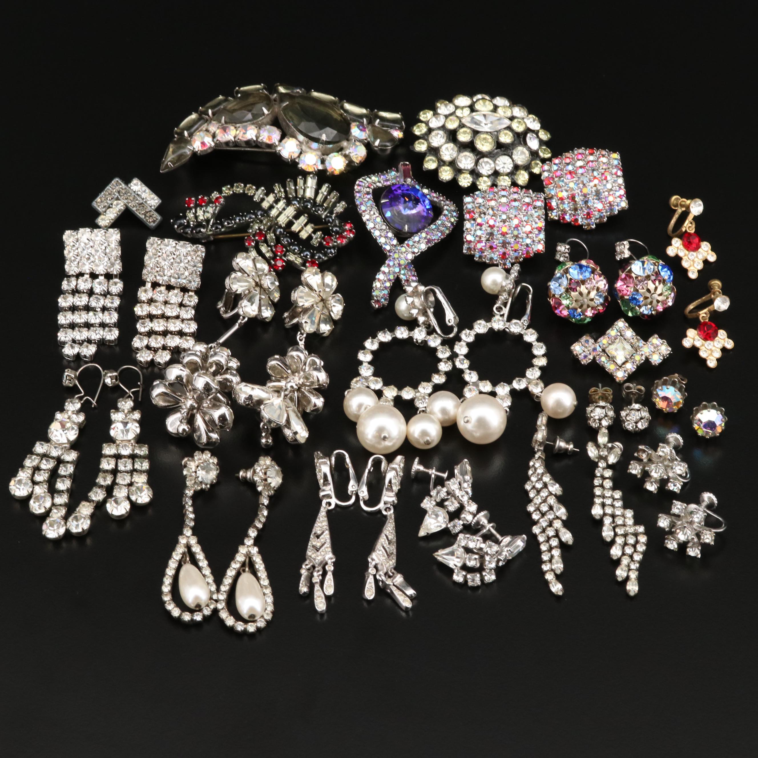 Vintage Rhinestone Jewelry Featuring Ralph Polcini