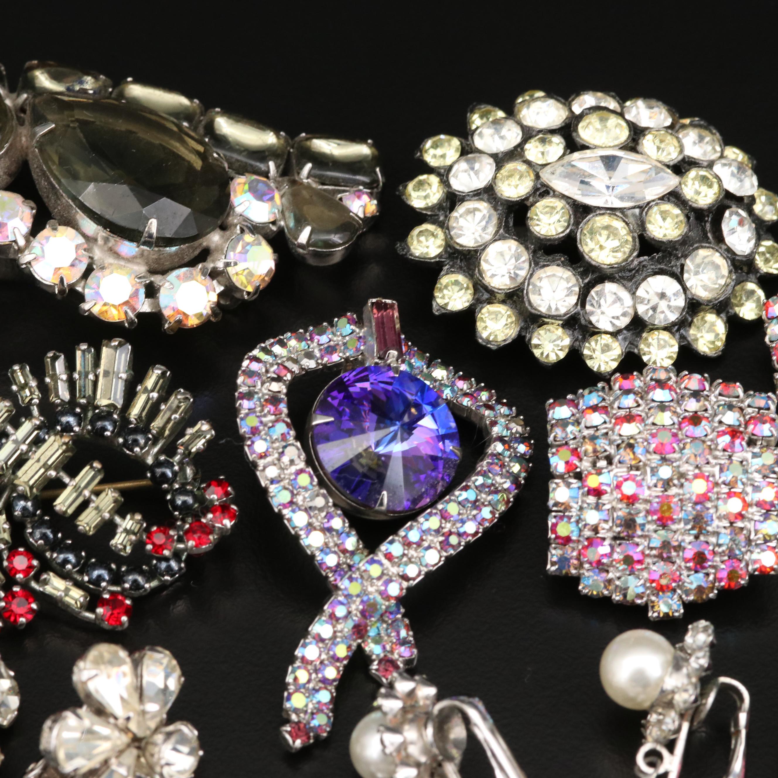 Vintage Rhinestone Jewelry Featuring Ralph Polcini