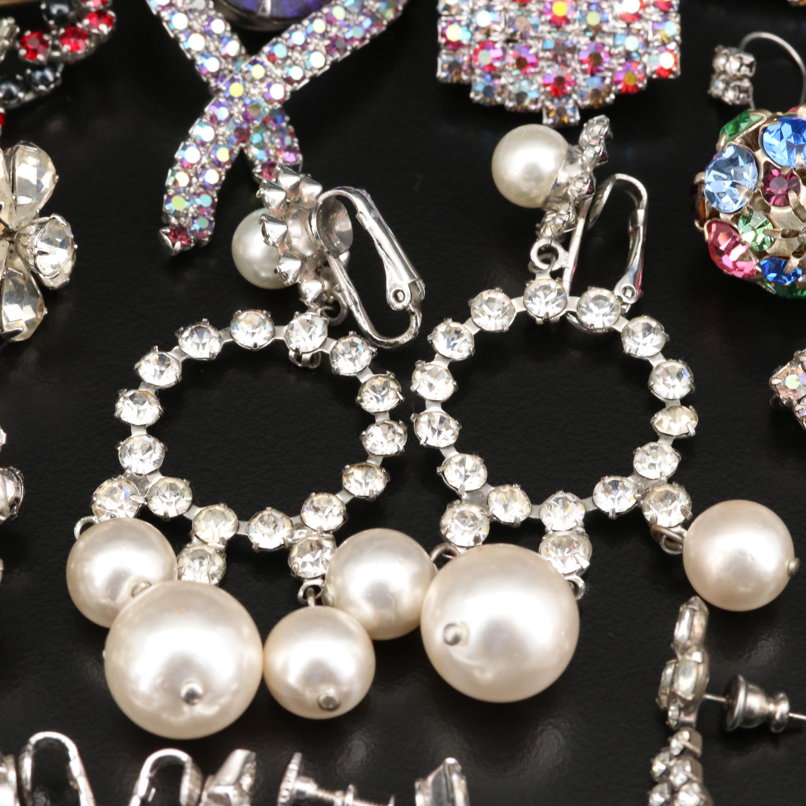 Vintage Rhinestone Jewelry Featuring Ralph Polcini