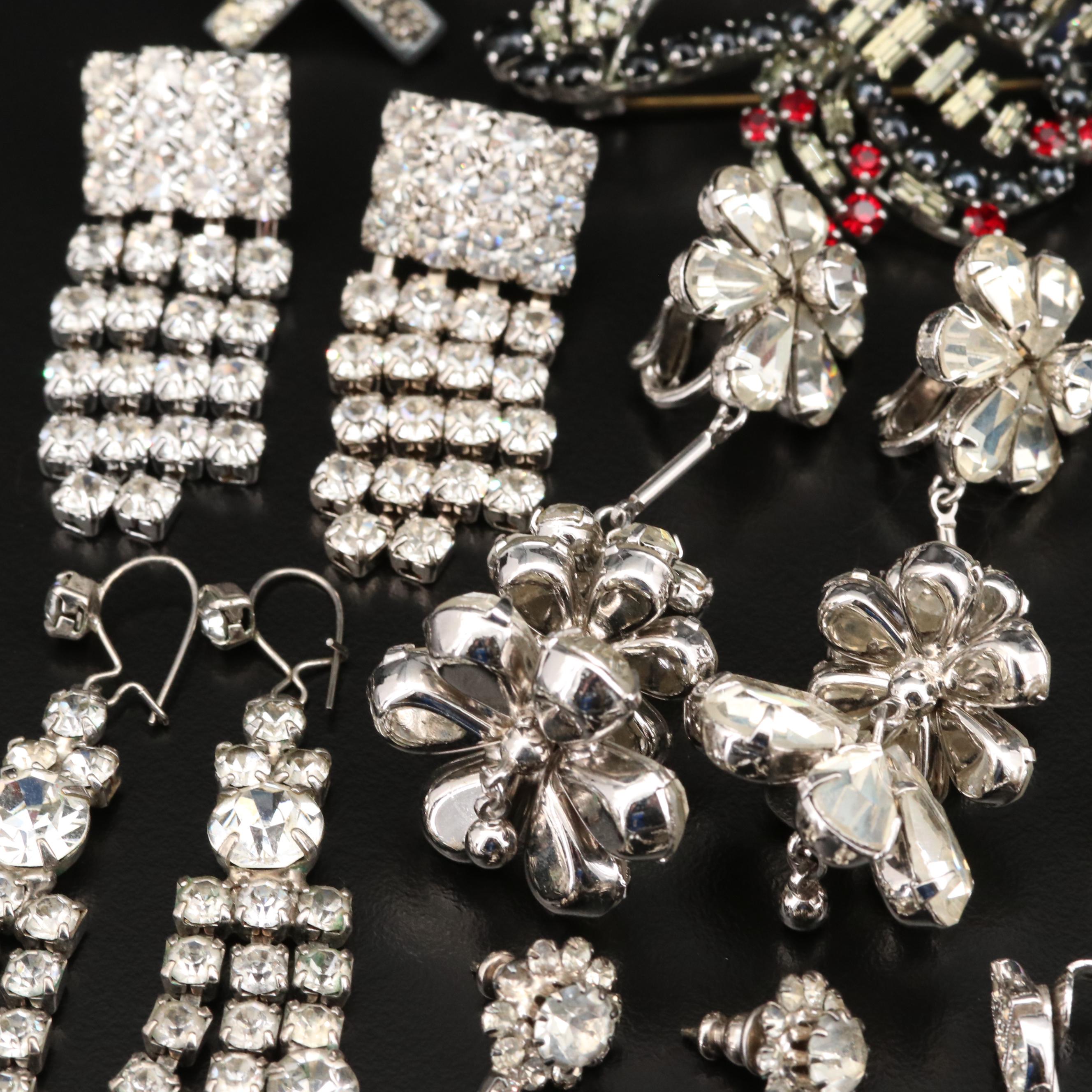 Vintage Rhinestone Jewelry Featuring Ralph Polcini