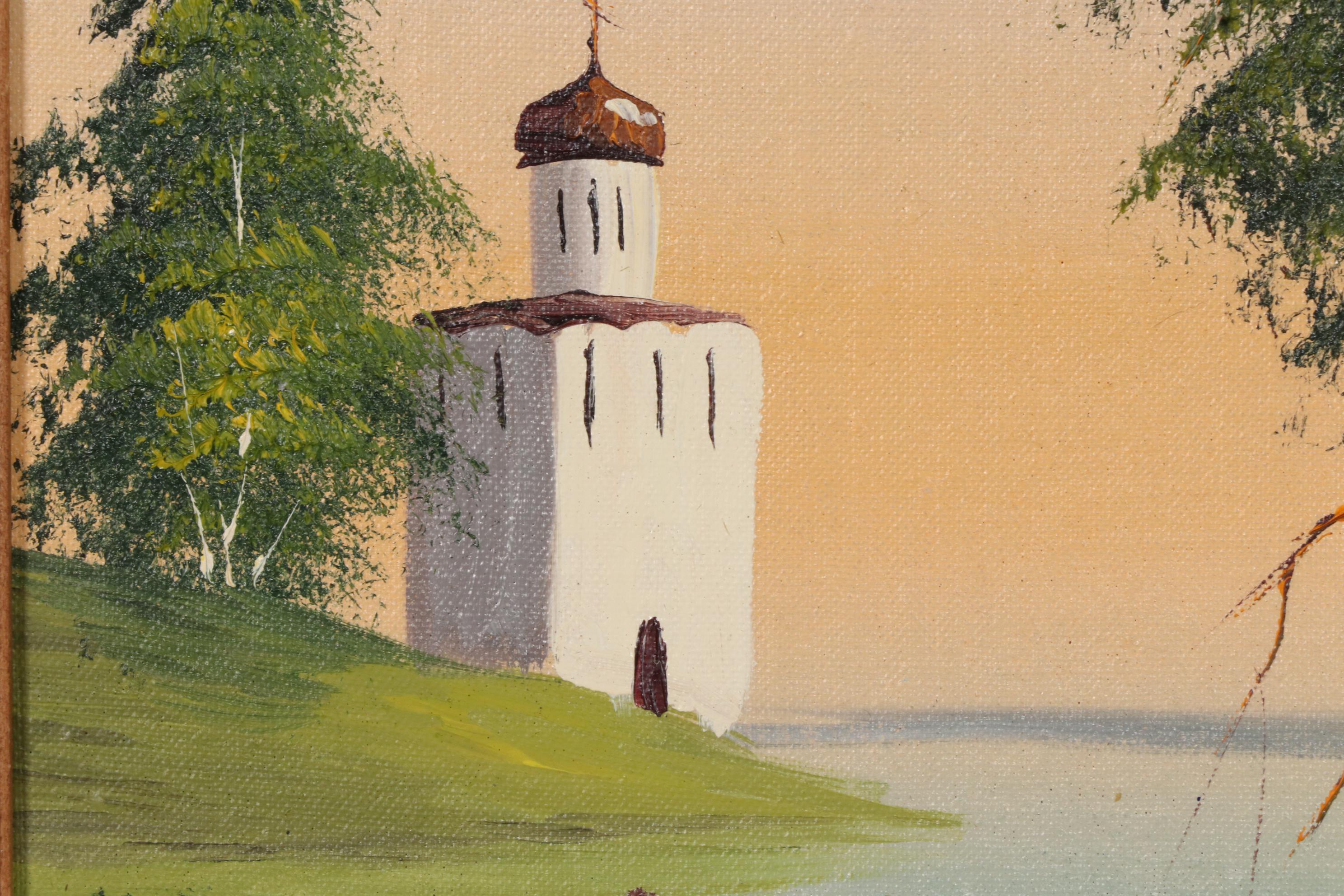 K. Yermakova Oil Paintings of Russian Scenes, Circa 1990