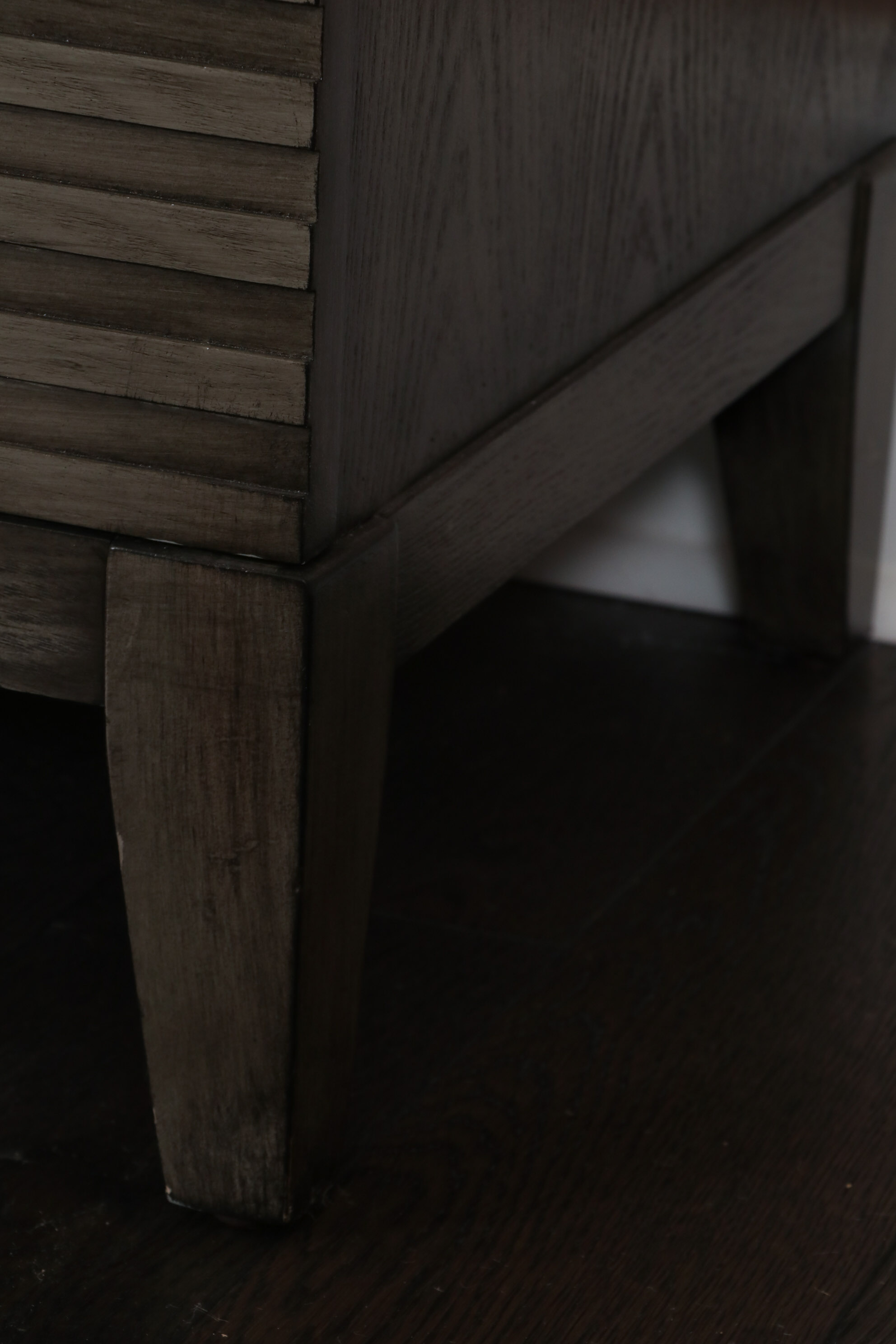 Modern Three-Door Sideboard in Driftwood Grey Finish