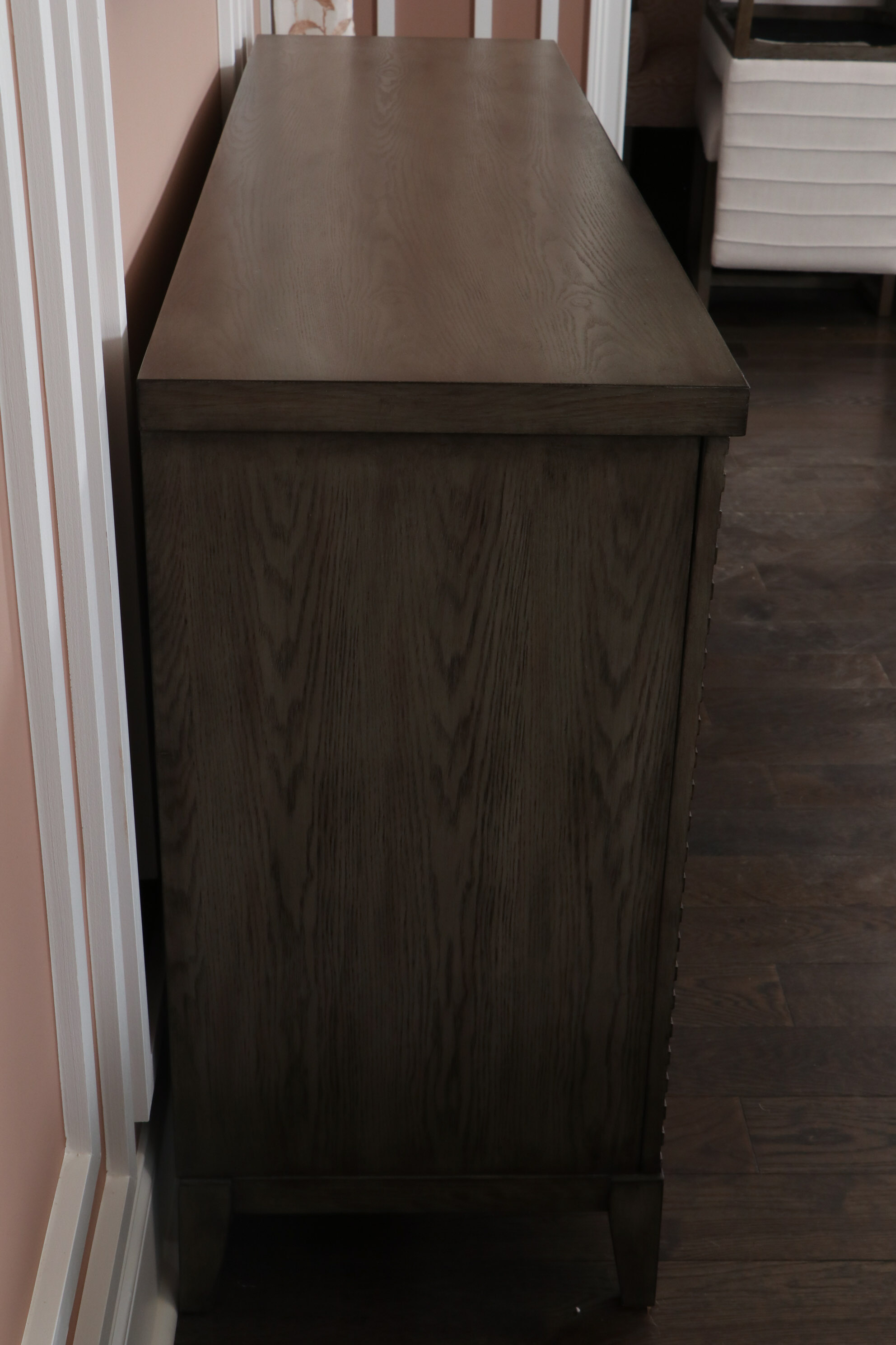 Modern Three-Door Sideboard in Driftwood Grey Finish