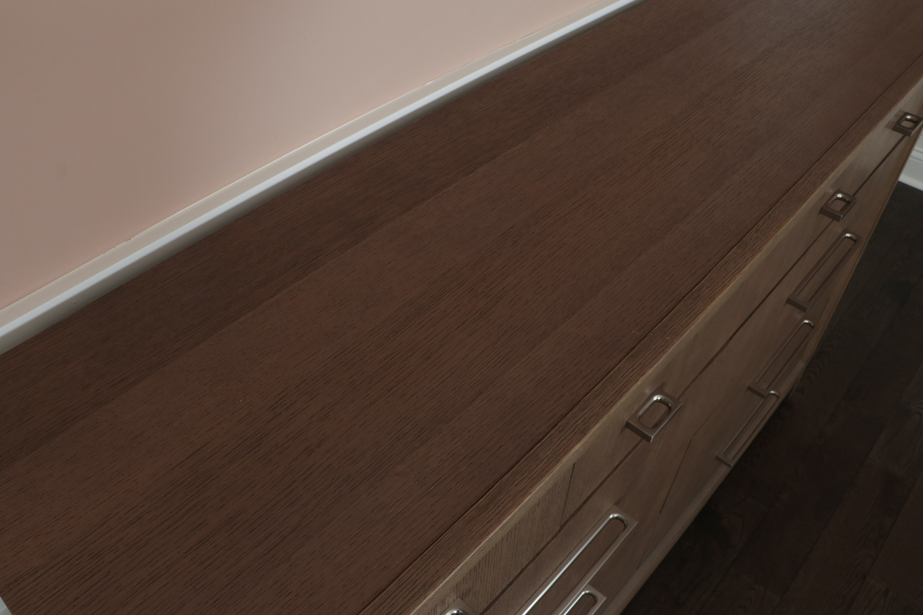 Rachel Ray Home "Highline" 9-Drawer Dresser in Light Grey Driftwood Finish