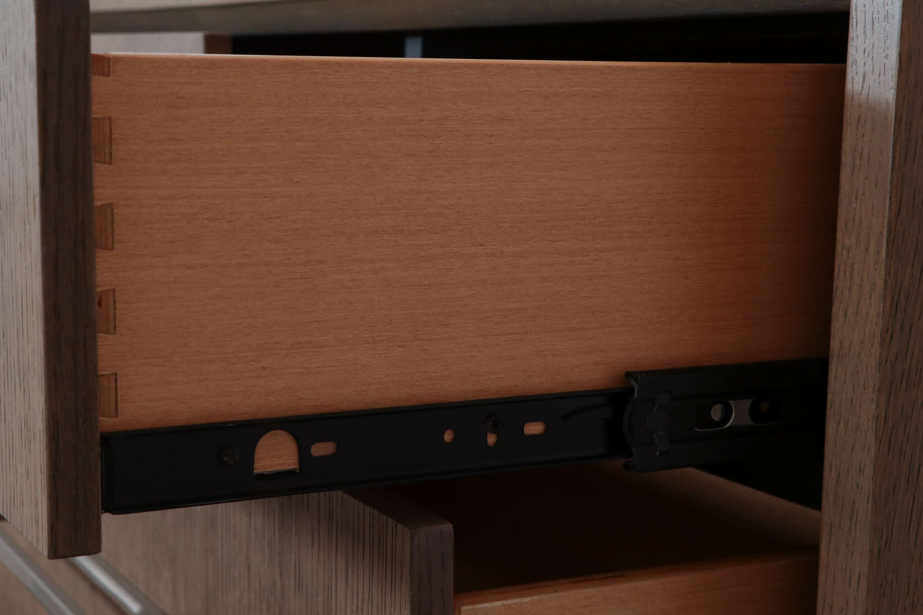 Rachel Ray Home "Highline" 9-Drawer Dresser in Light Grey Driftwood Finish