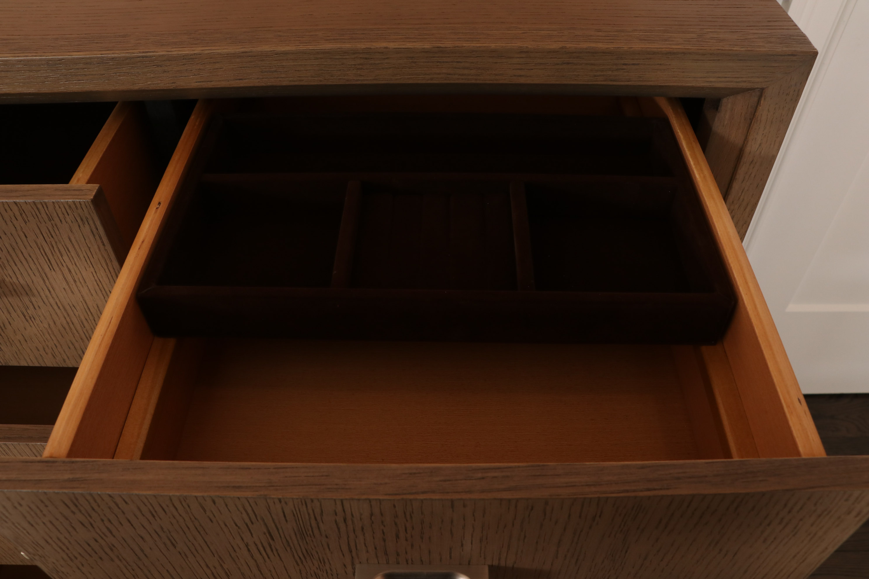 Rachel Ray Home "Highline" 9-Drawer Dresser in Light Grey Driftwood Finish