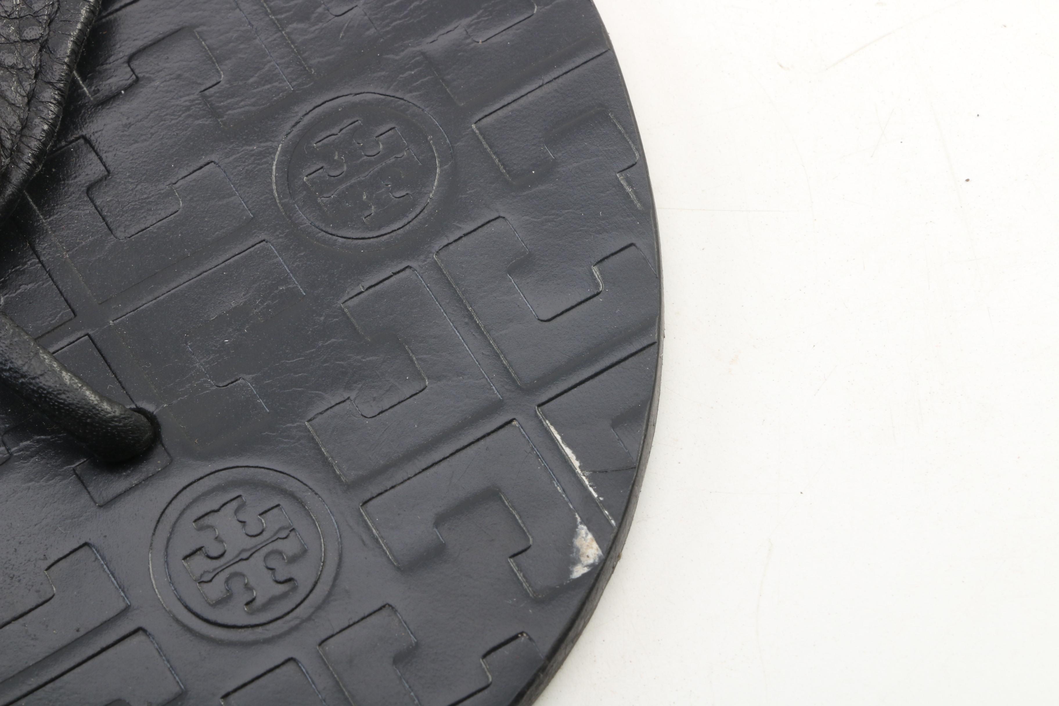 Tory Burch and Robert Zur Black Leather Flip-Flops and Loafers