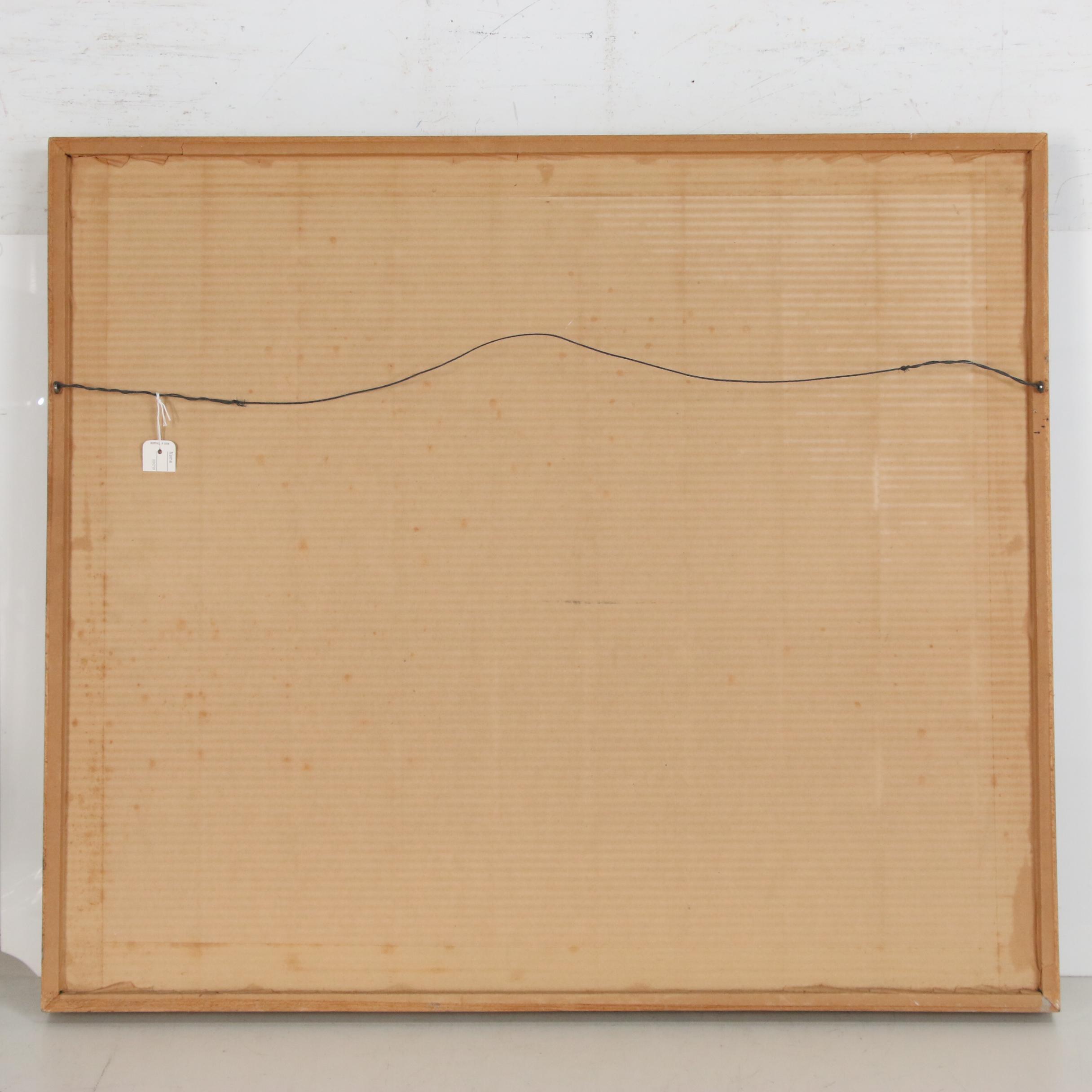 Taddeus Klodnicki Harbor Scene Watercolor Painting, Mid-Late 20th Century