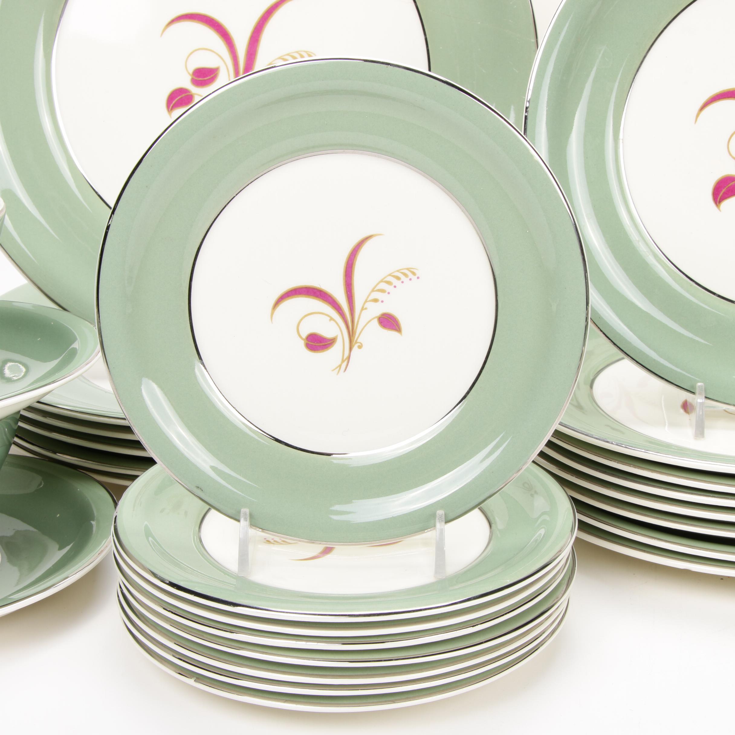 The Harker Pottery Co. "Slender Leaf" Dinnerware