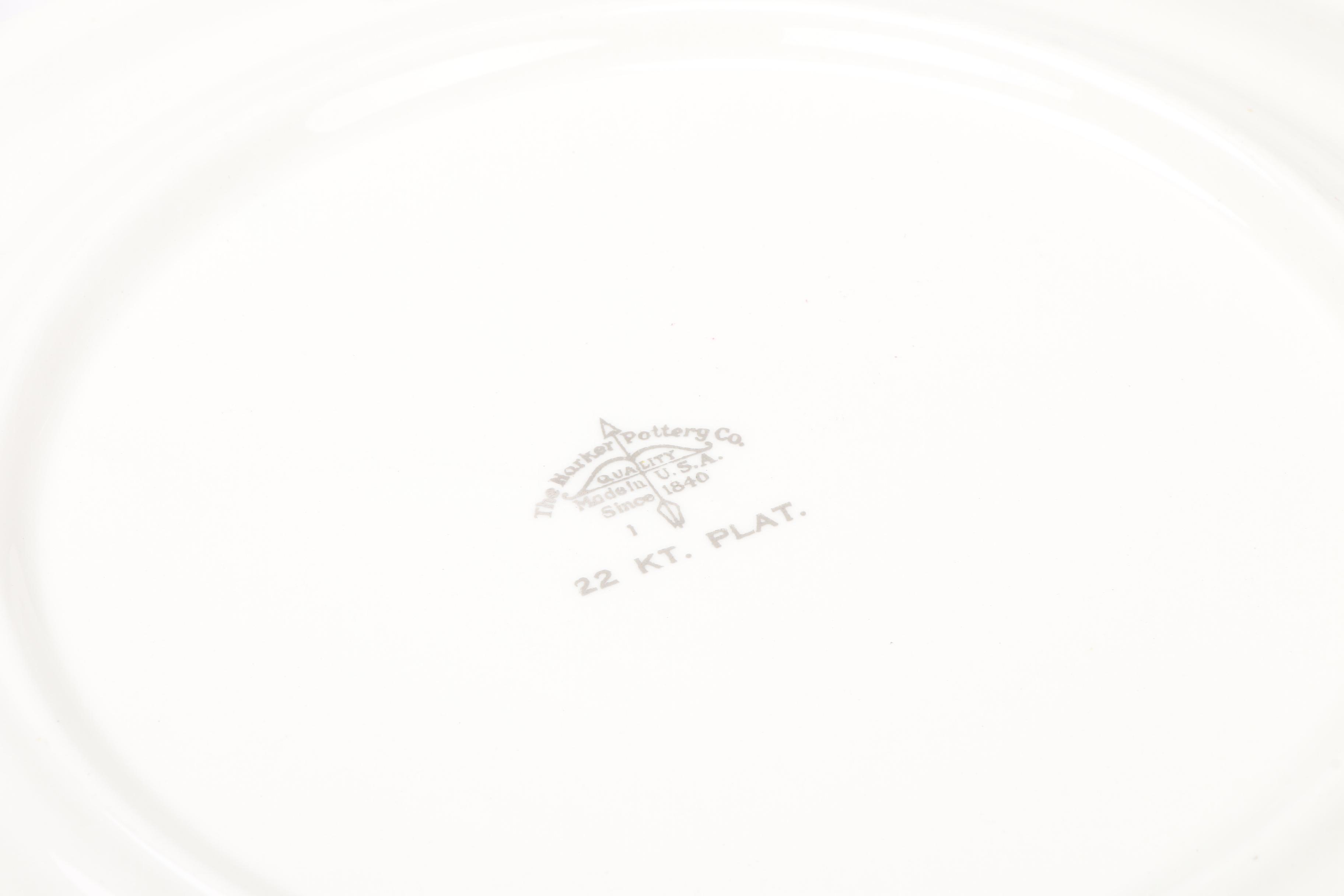 The Harker Pottery Co. "Slender Leaf" Dinnerware