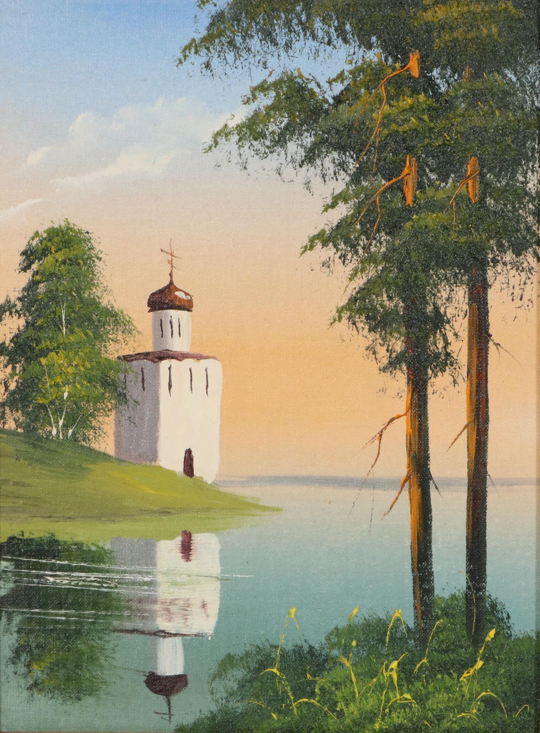 K. Yermakova Oil Paintings of Russian Scenes, Circa 1990