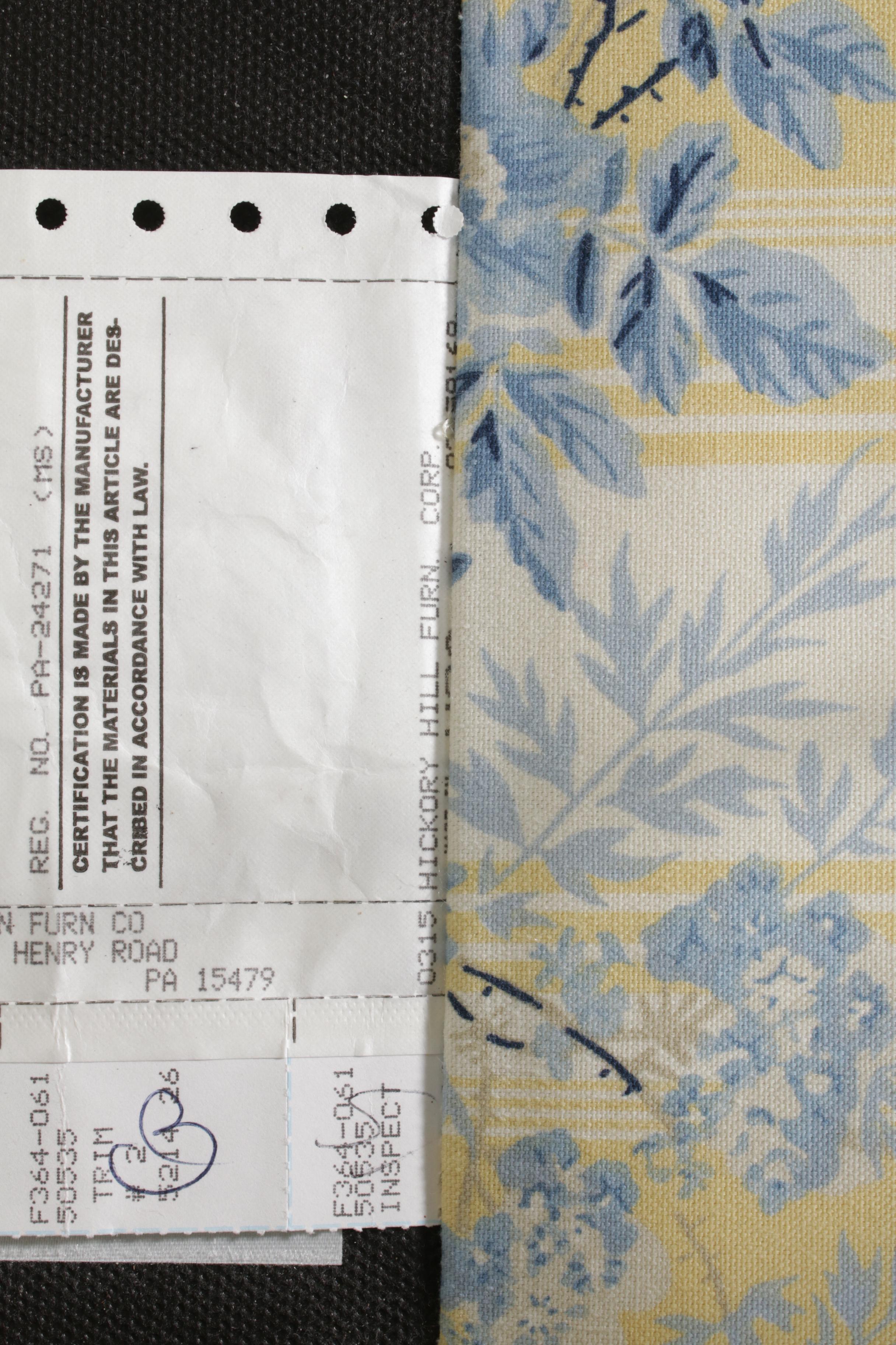 Hickory Hill Floral Upholstered Sofa, 21st Century