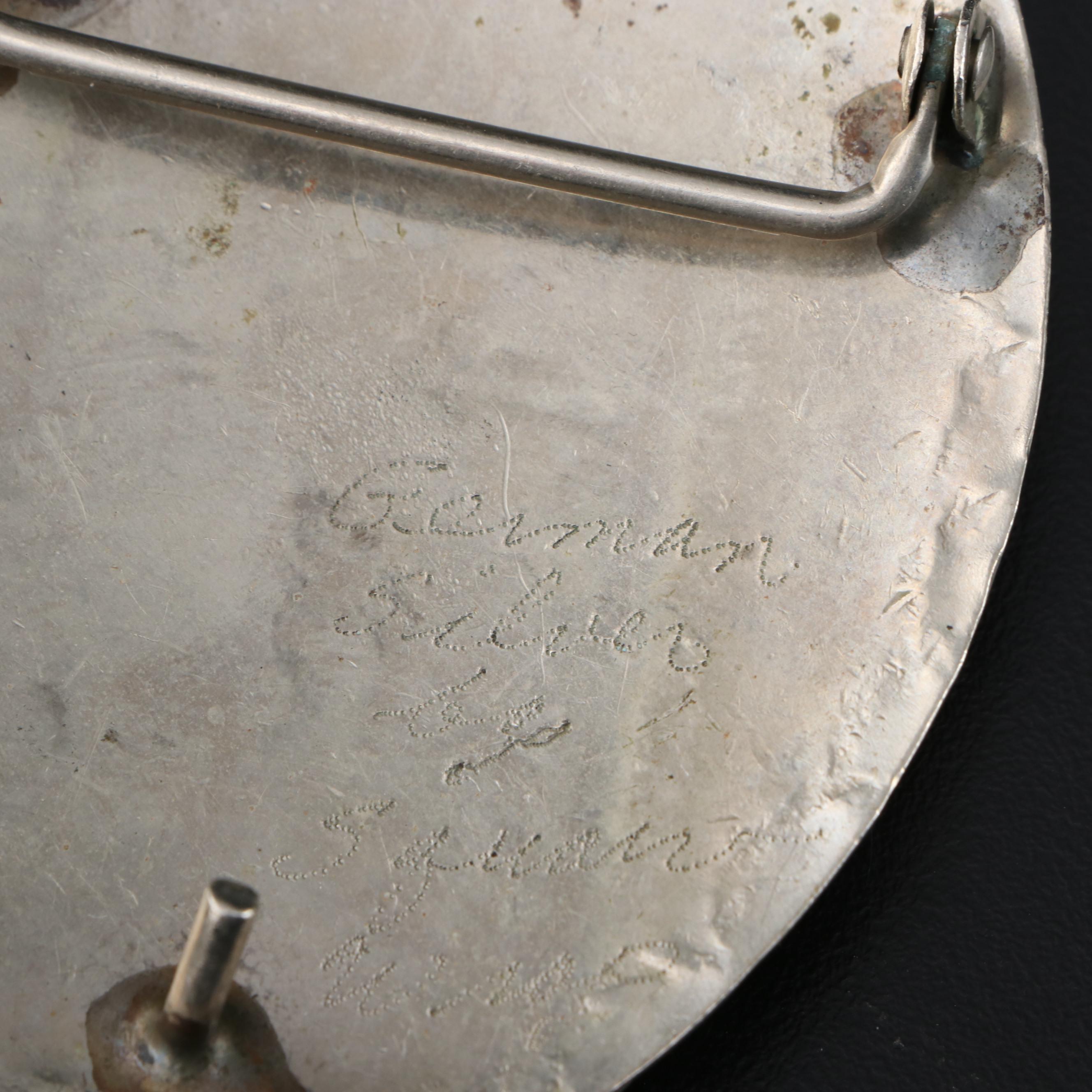 Southwestern Buffalo Nickel and Turquoise Rodeo Motif Belt Buckle