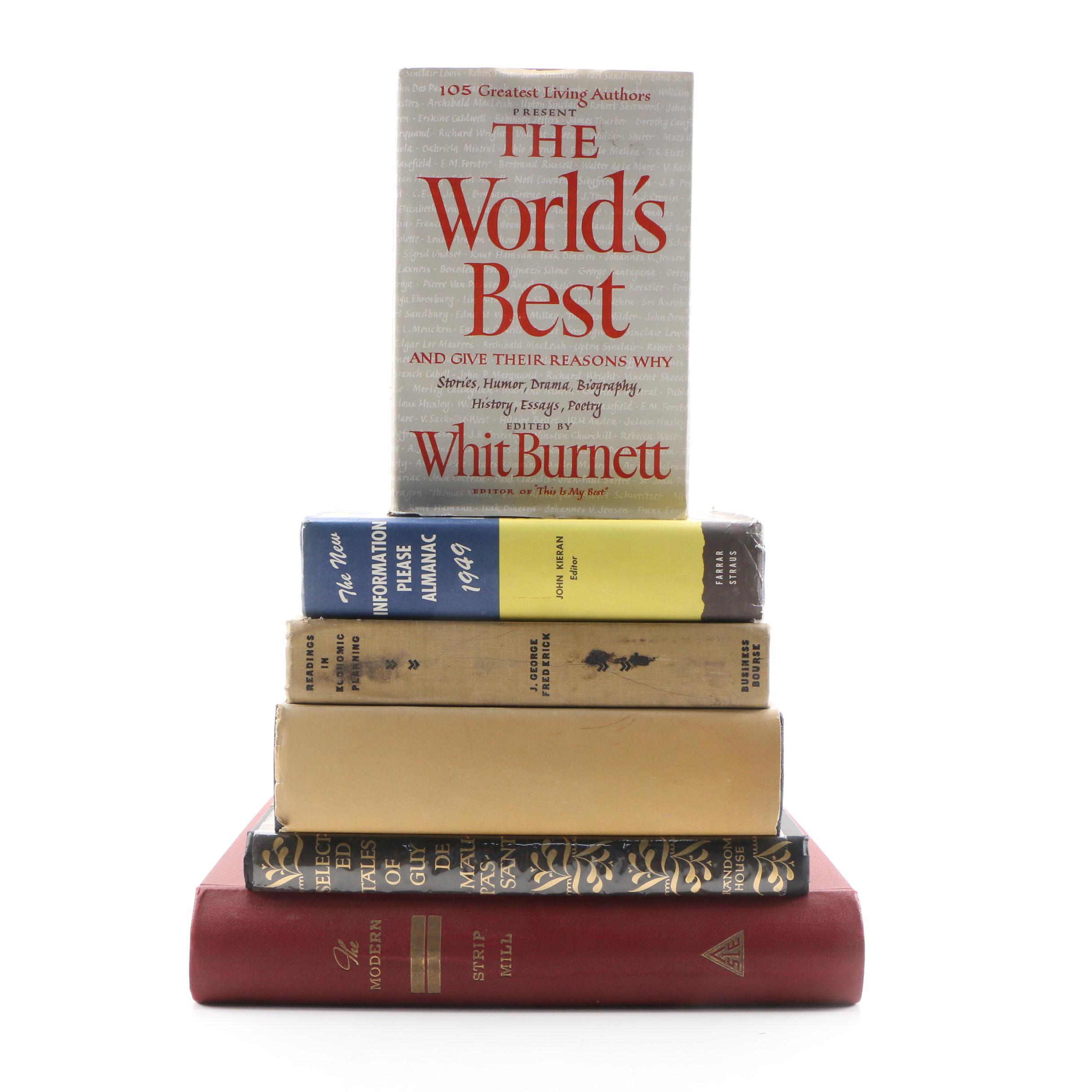 Fiction And Nonfiction Books Including "The World's Best" Literature ...