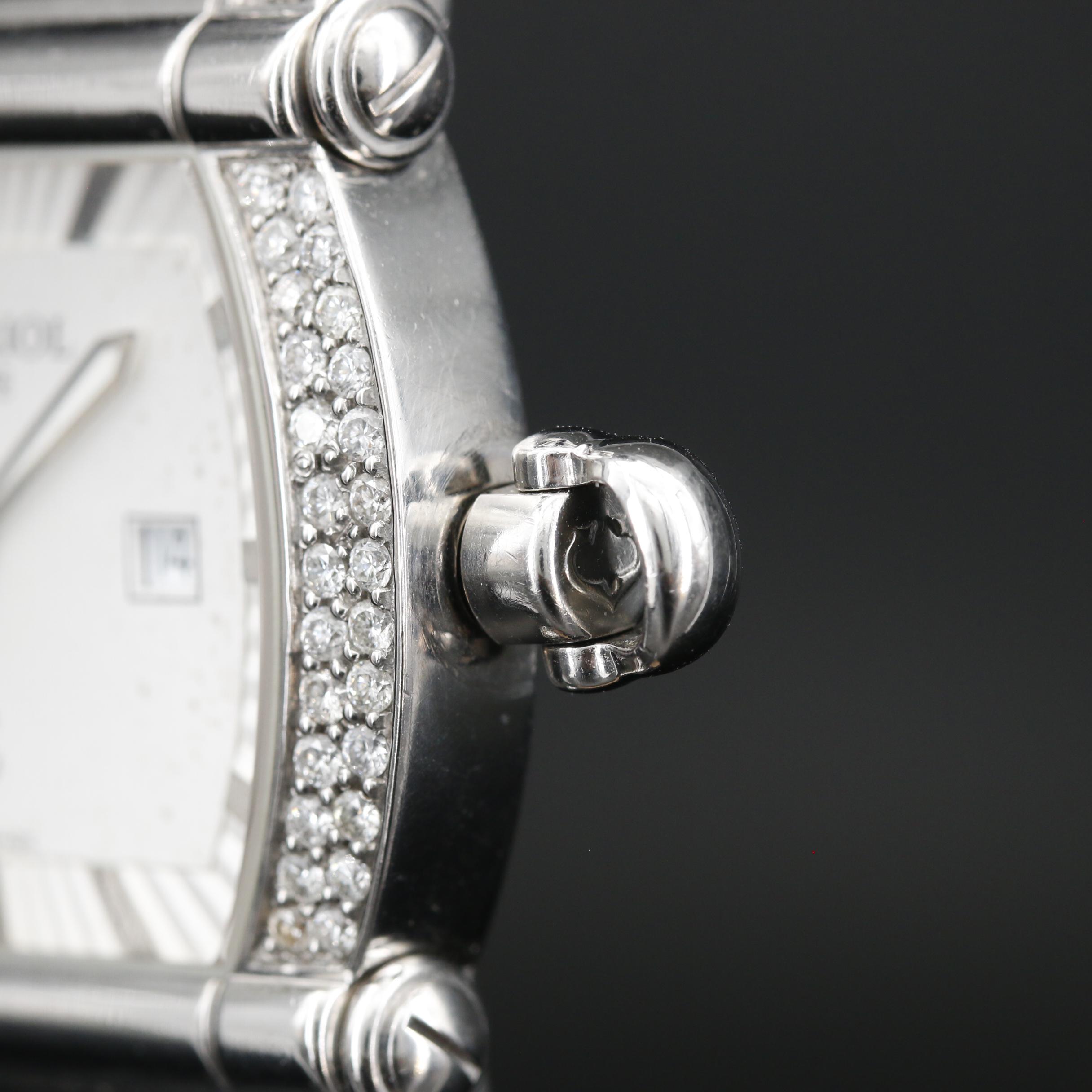 Charriol Geneve "Actor" Stainless Steel and 1.25 CTW Diamond Quartz Watch