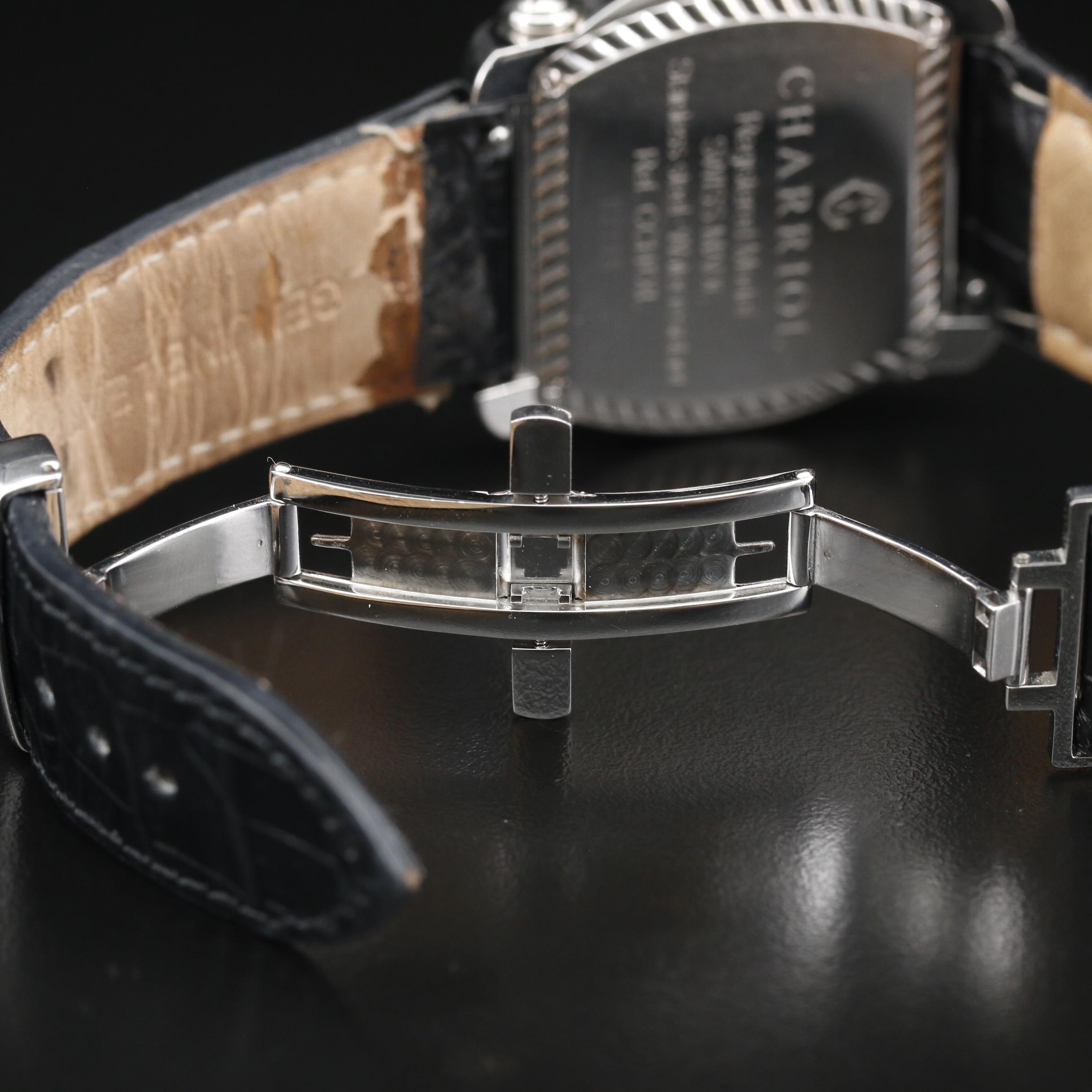 Charriol Geneve "Actor" Stainless Steel and 1.25 CTW Diamond Quartz Watch