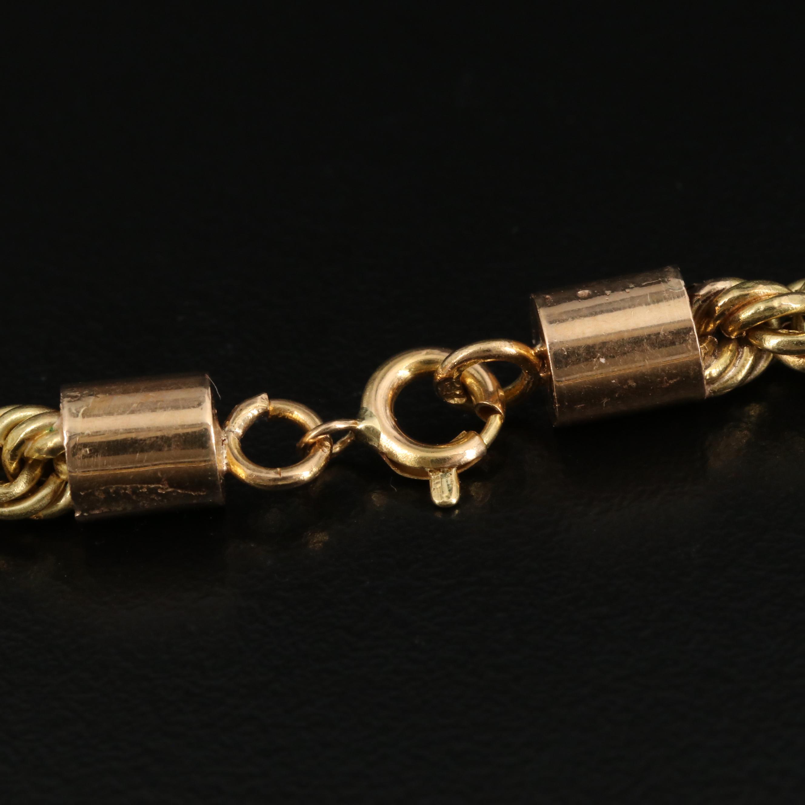 18K Twisted Rope Chain Necklace