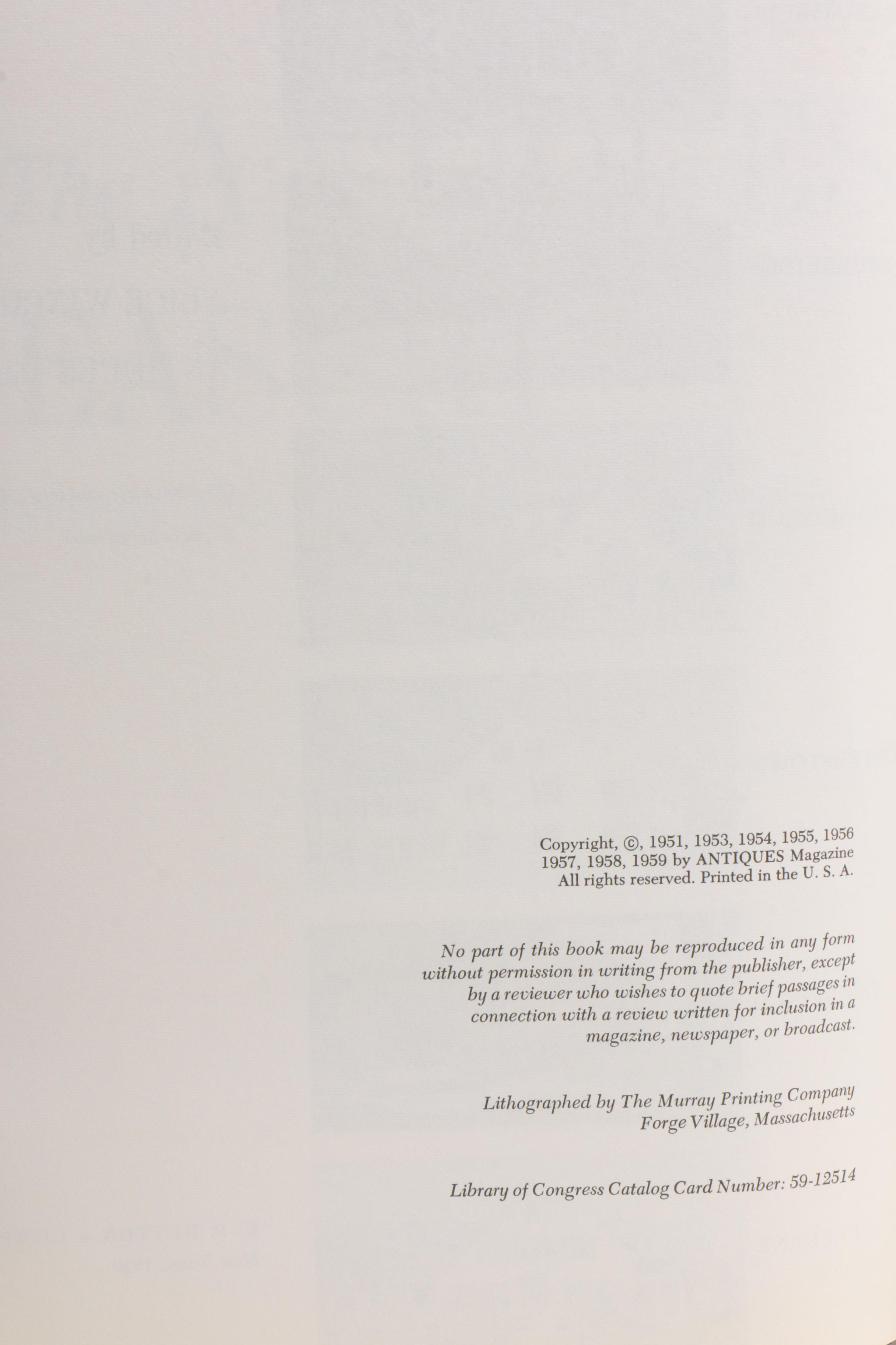 Antiques and Collecting Reference Books Including "Know Your Heirlooms"