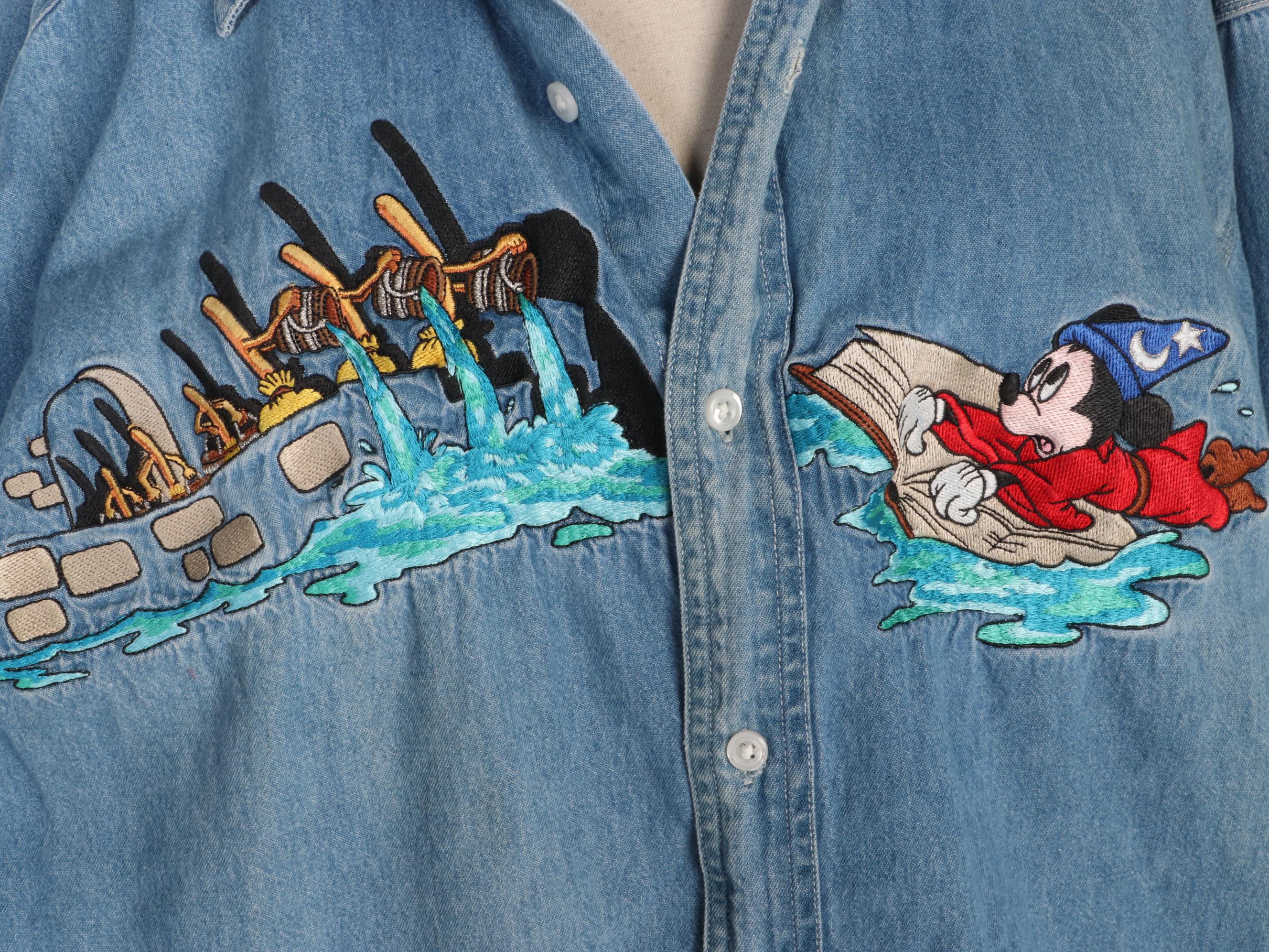 The Disney Store and Disney Character Fashions Denim Button-Up and Bomber