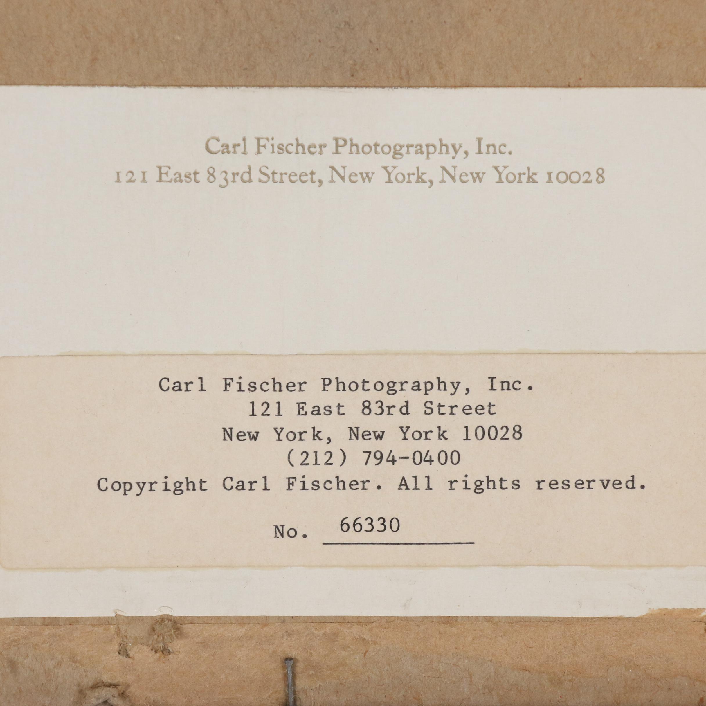 Carl Fischer Silver Print "Susan Bottomly and Andy Warhol"