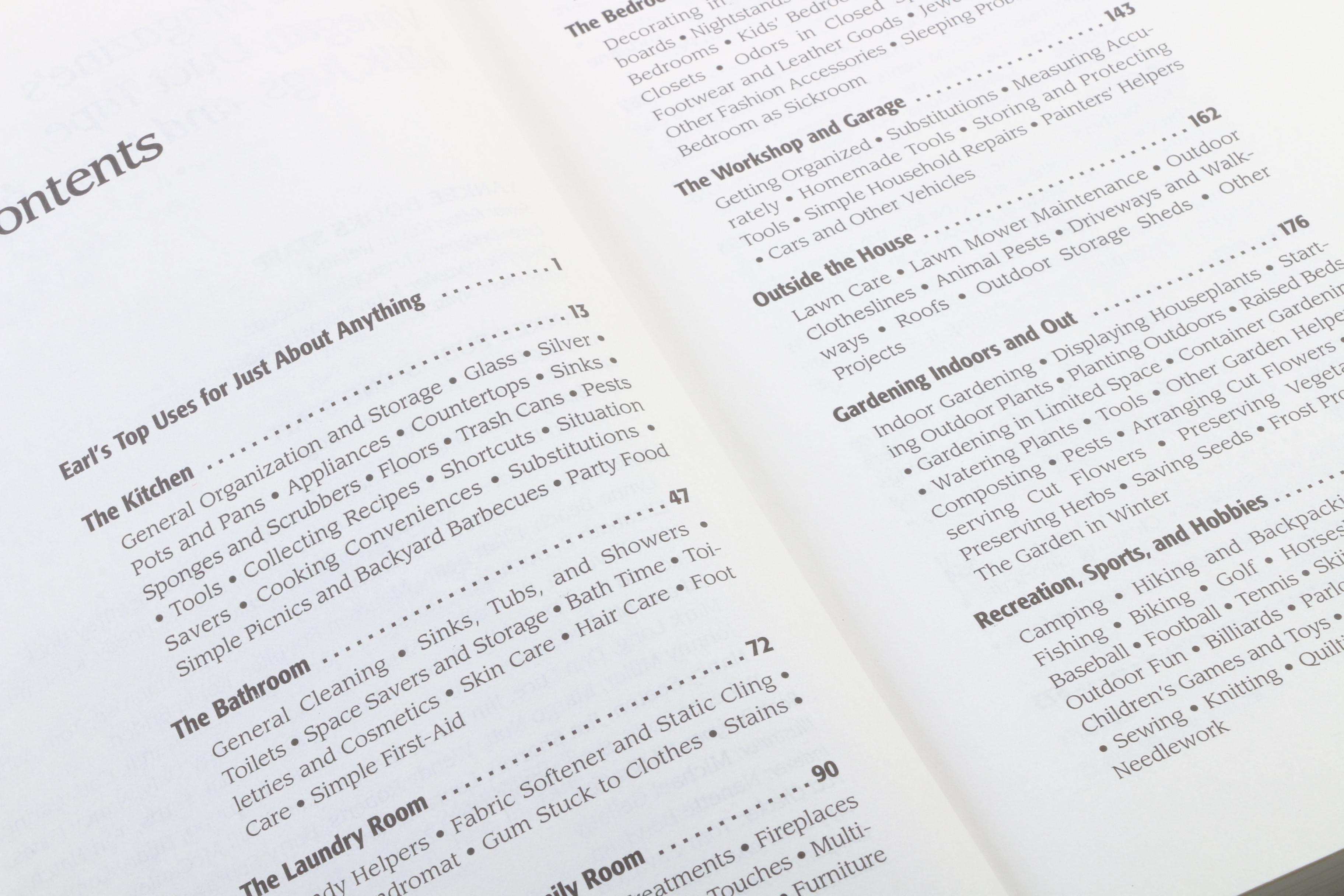 First Edition "Having Tea" by Calvert and Other Cookbooks and Cleaning Tip Books