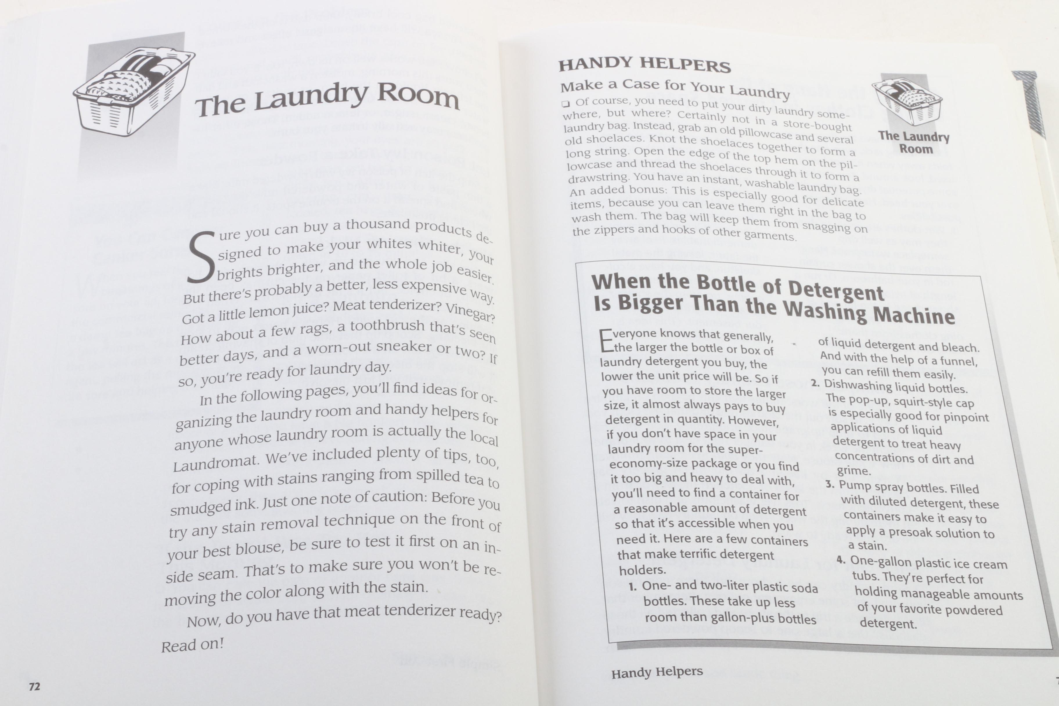 First Edition "Having Tea" by Calvert and Other Cookbooks and Cleaning Tip Books