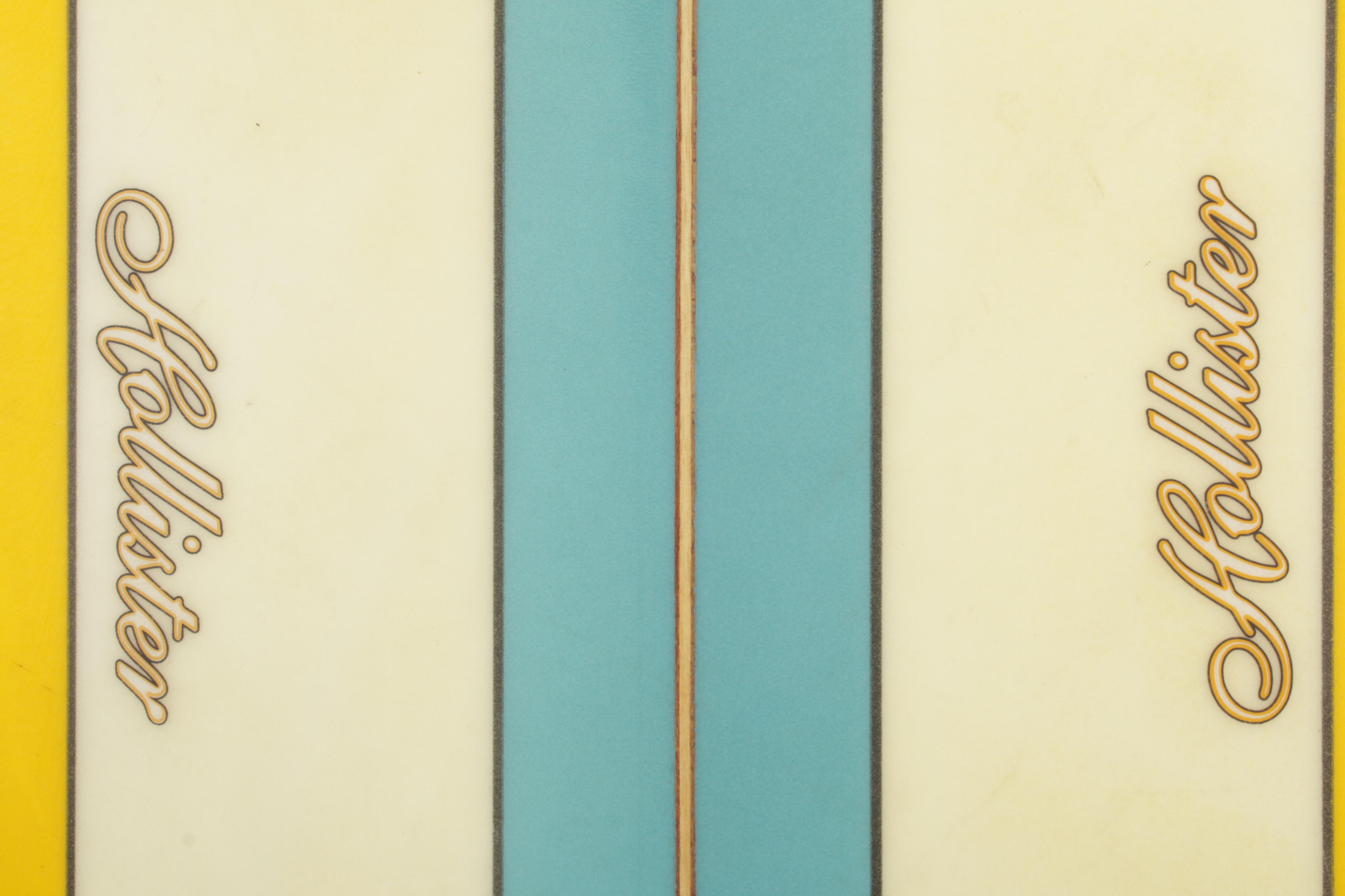 Surfboard Advertisement Memorabilia Featuring Hollister