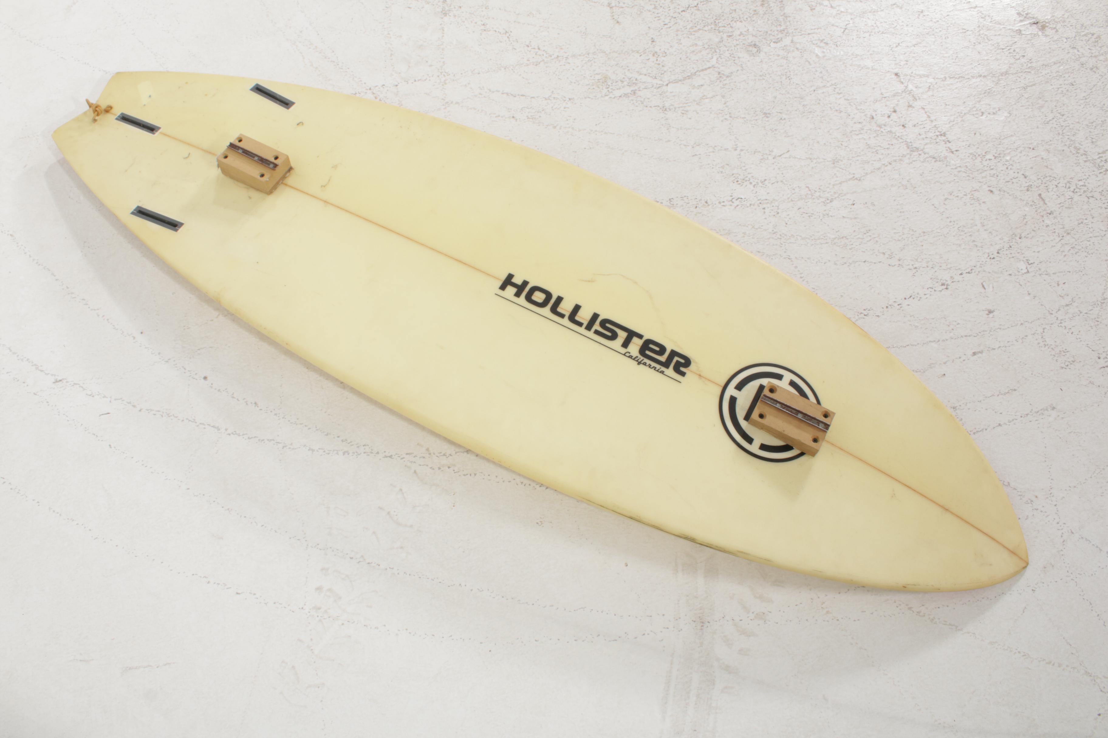 Surfboard Advertisement Memorabilia Featuring Hollister