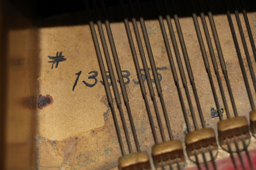 Chickering & Sons Baby Grand Piano with Bench, circa 1920s