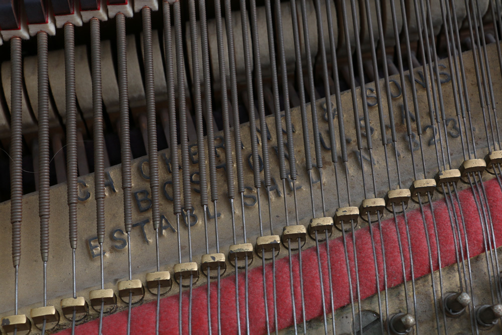 Chickering & Sons Baby Grand Piano with Bench, circa 1920s