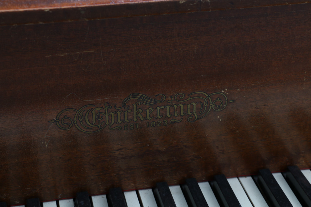 Chickering & Sons Baby Grand Piano with Bench, circa 1920s