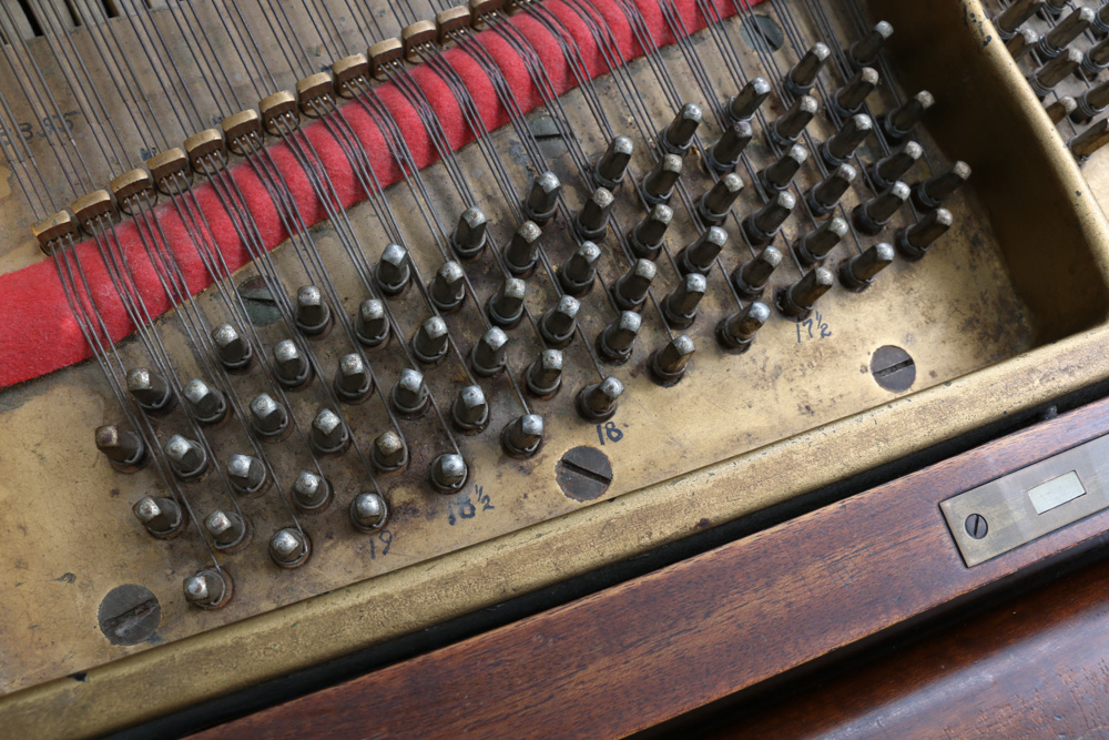 Chickering & Sons Baby Grand Piano with Bench, circa 1920s