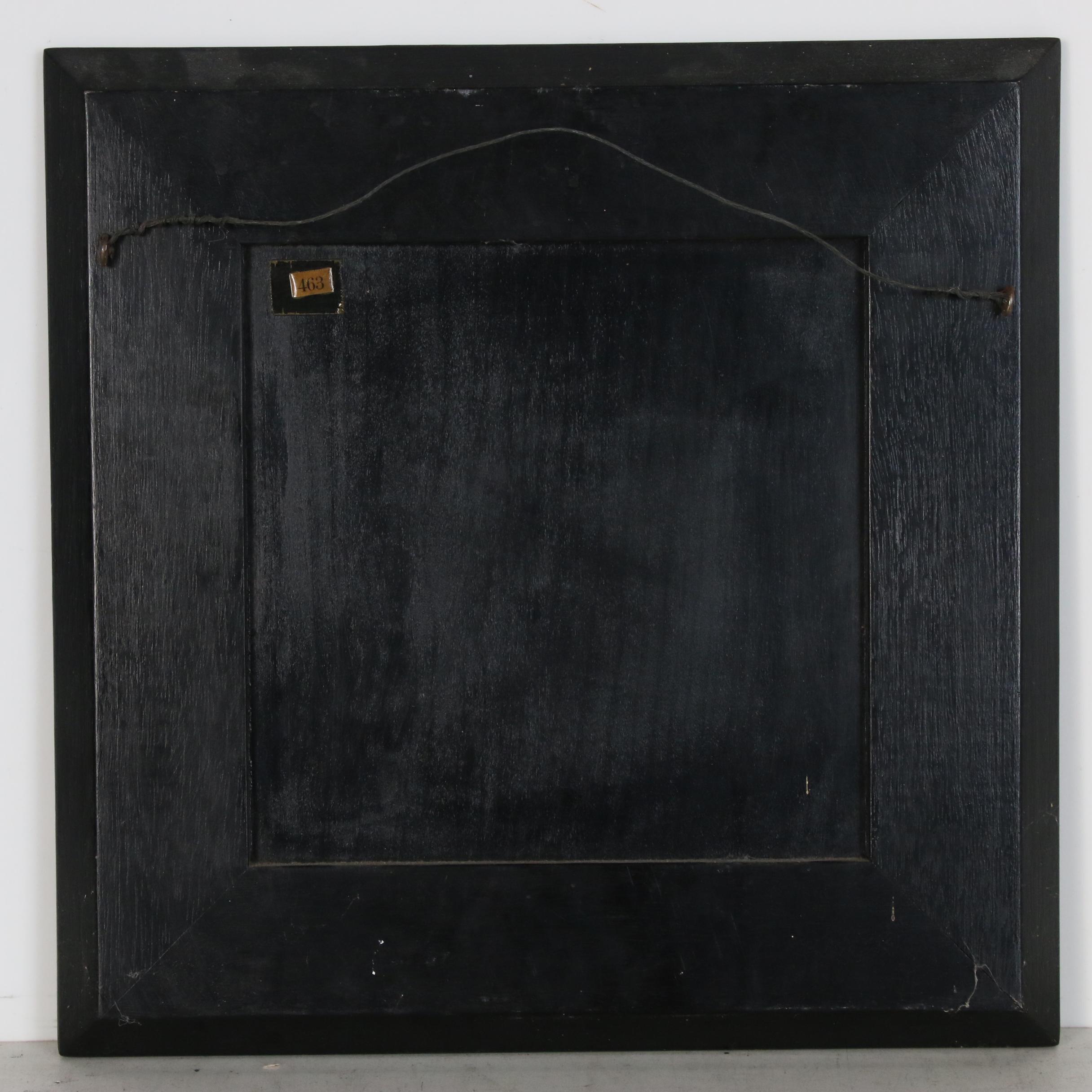 Aida Whedon Painted Ceramic Tile of Three Princesses, Mid to Late 20th Century