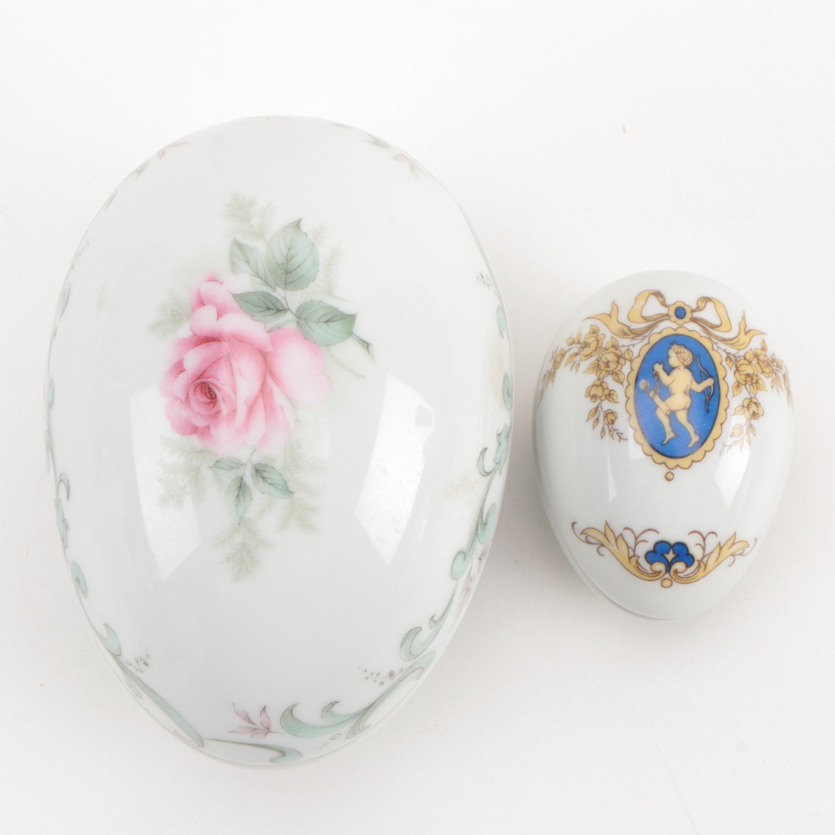 Tiffany & Co. "Tiffany Garden" Limoges Box with Other Porcelain Table Décor