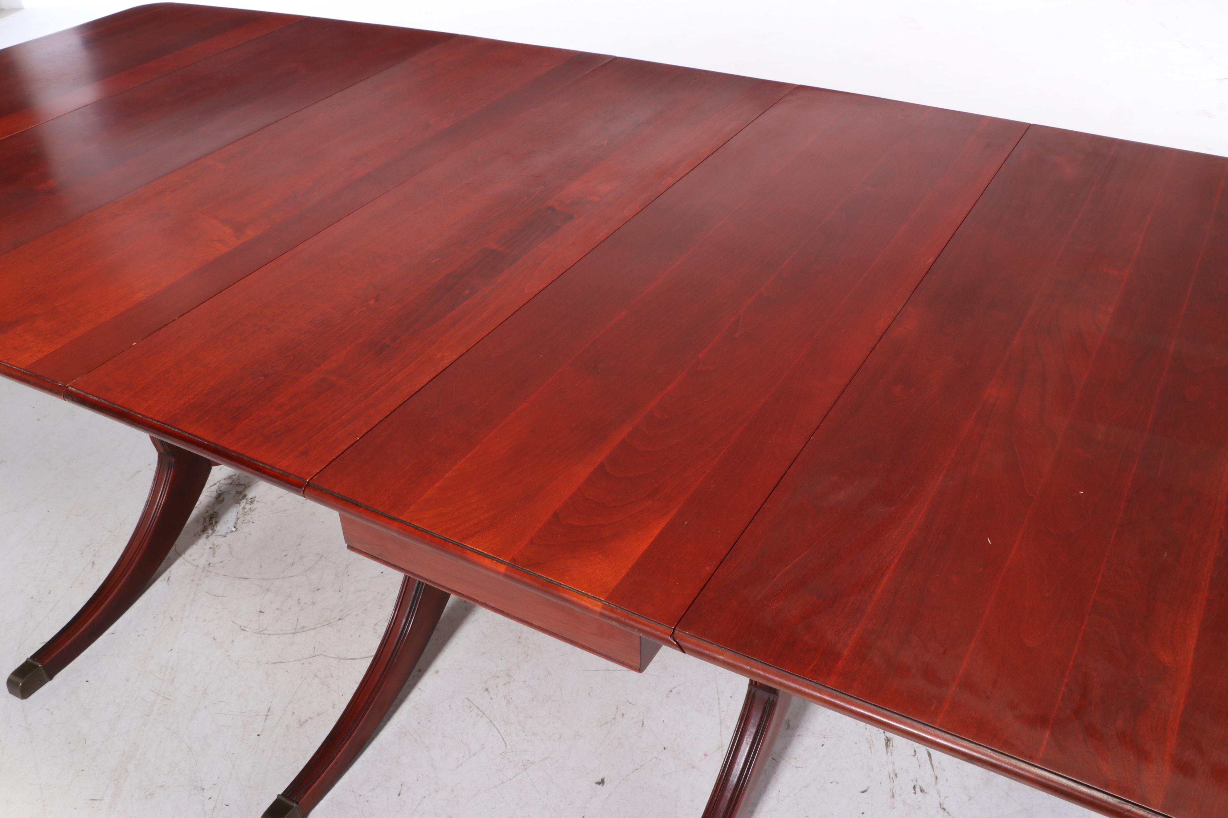 Davis Cabinet Co. Duncan Phyfe Style Cherry Dining Set