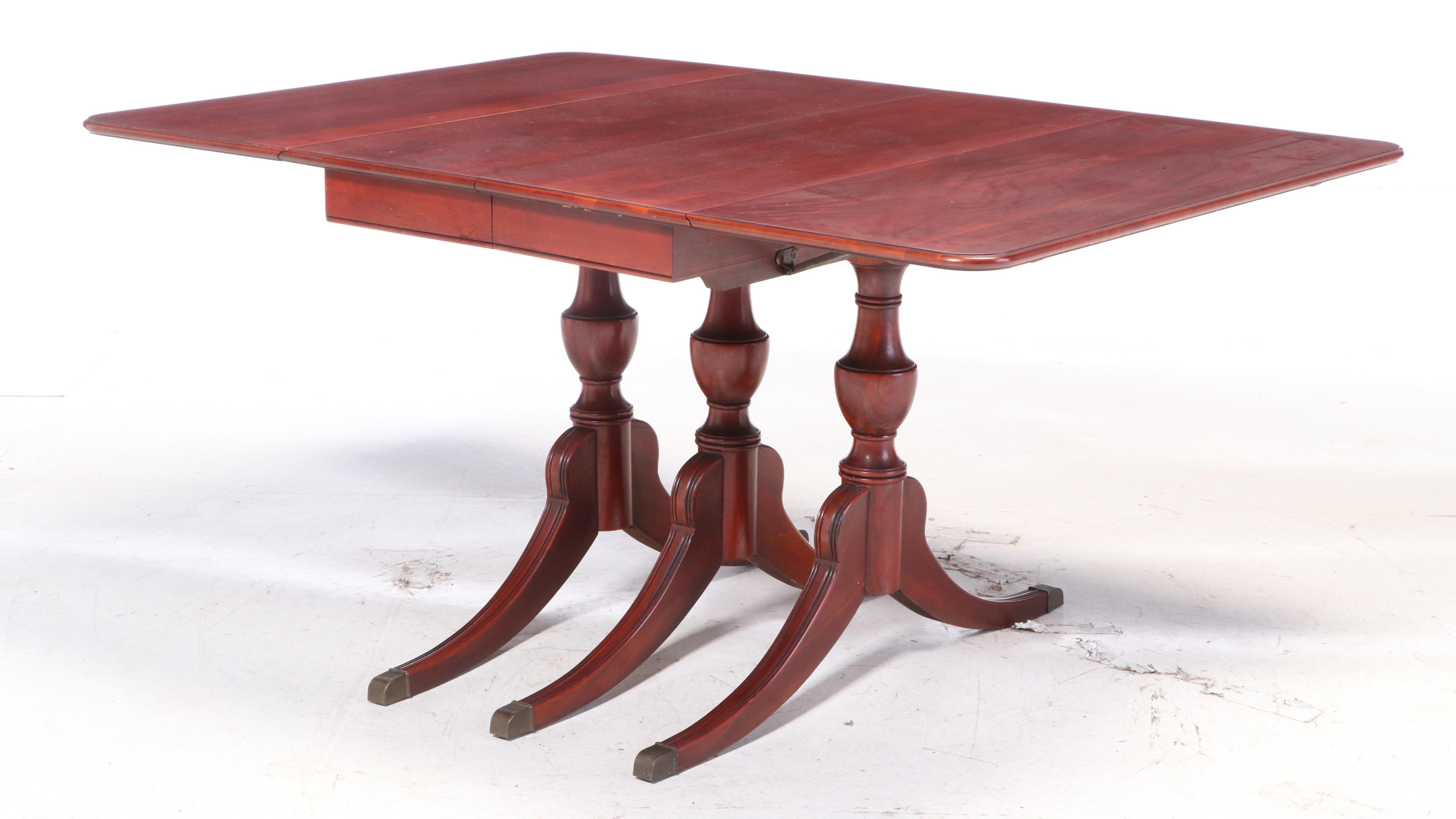 Davis Cabinet Co. Duncan Phyfe Style Cherry Dining Set