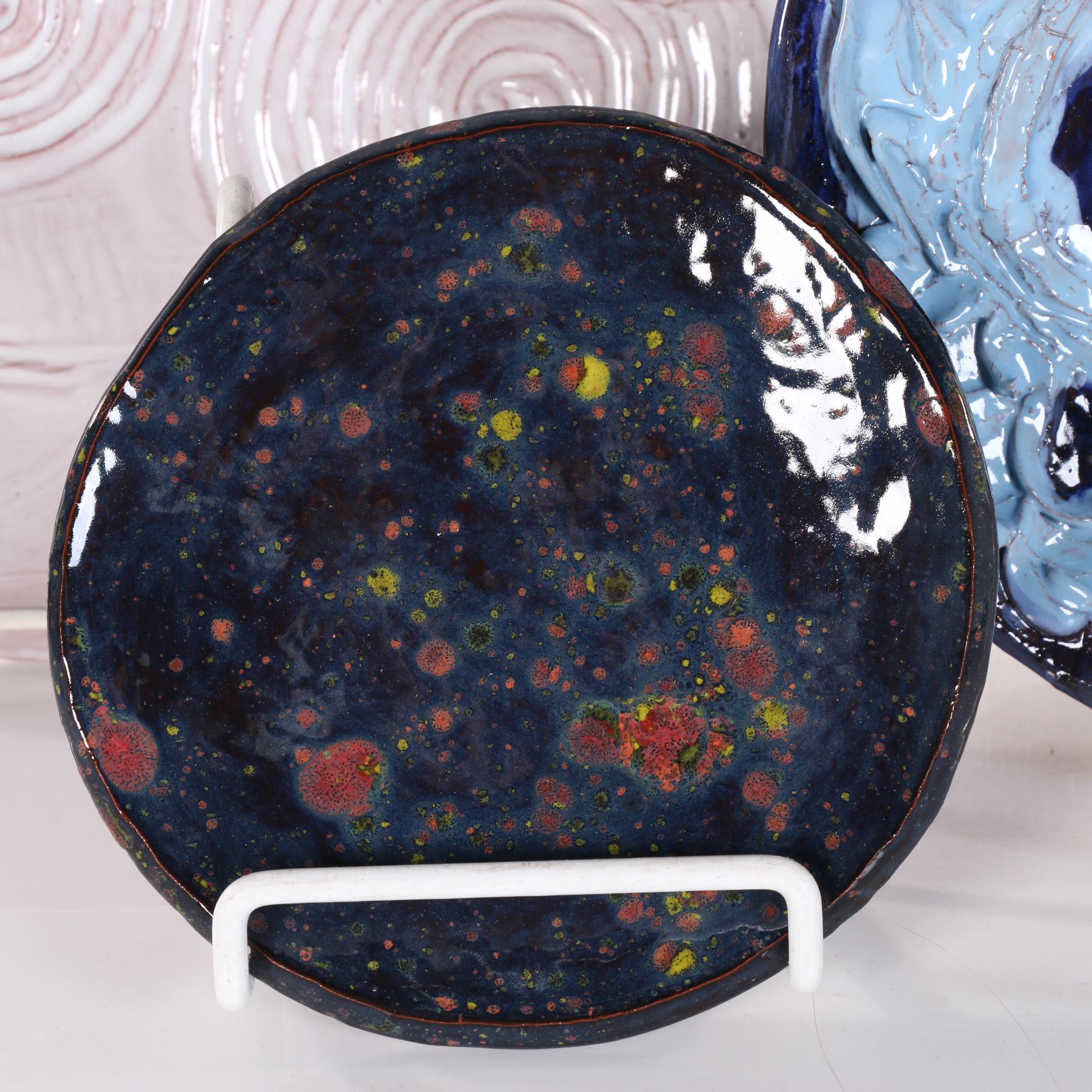 Carlos J. Perez and Anthony Becker Ceramic Sculpture "The 4 Elements Plate Set"