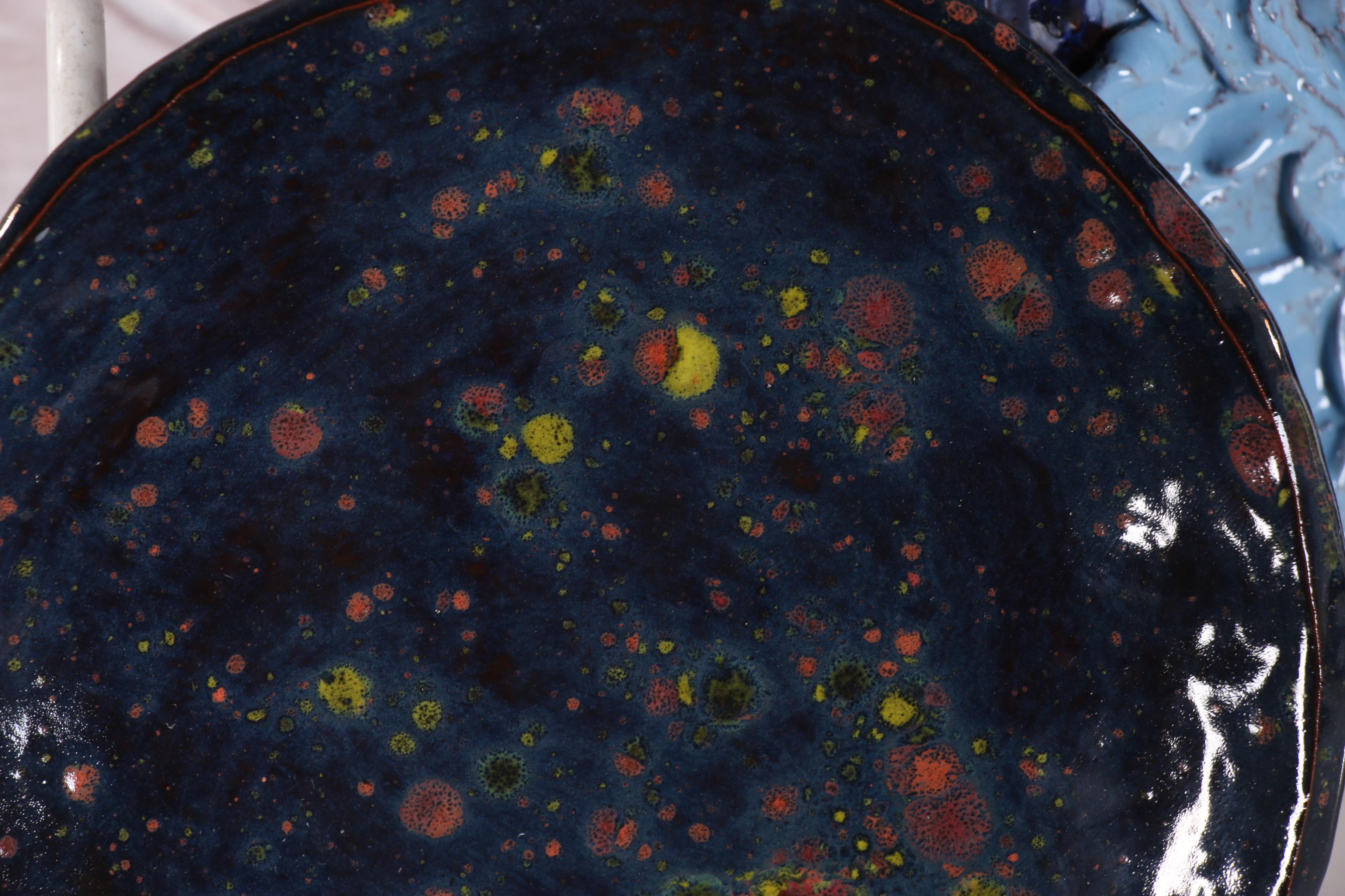 Carlos J. Perez and Anthony Becker Ceramic Sculpture "The 4 Elements Plate Set"