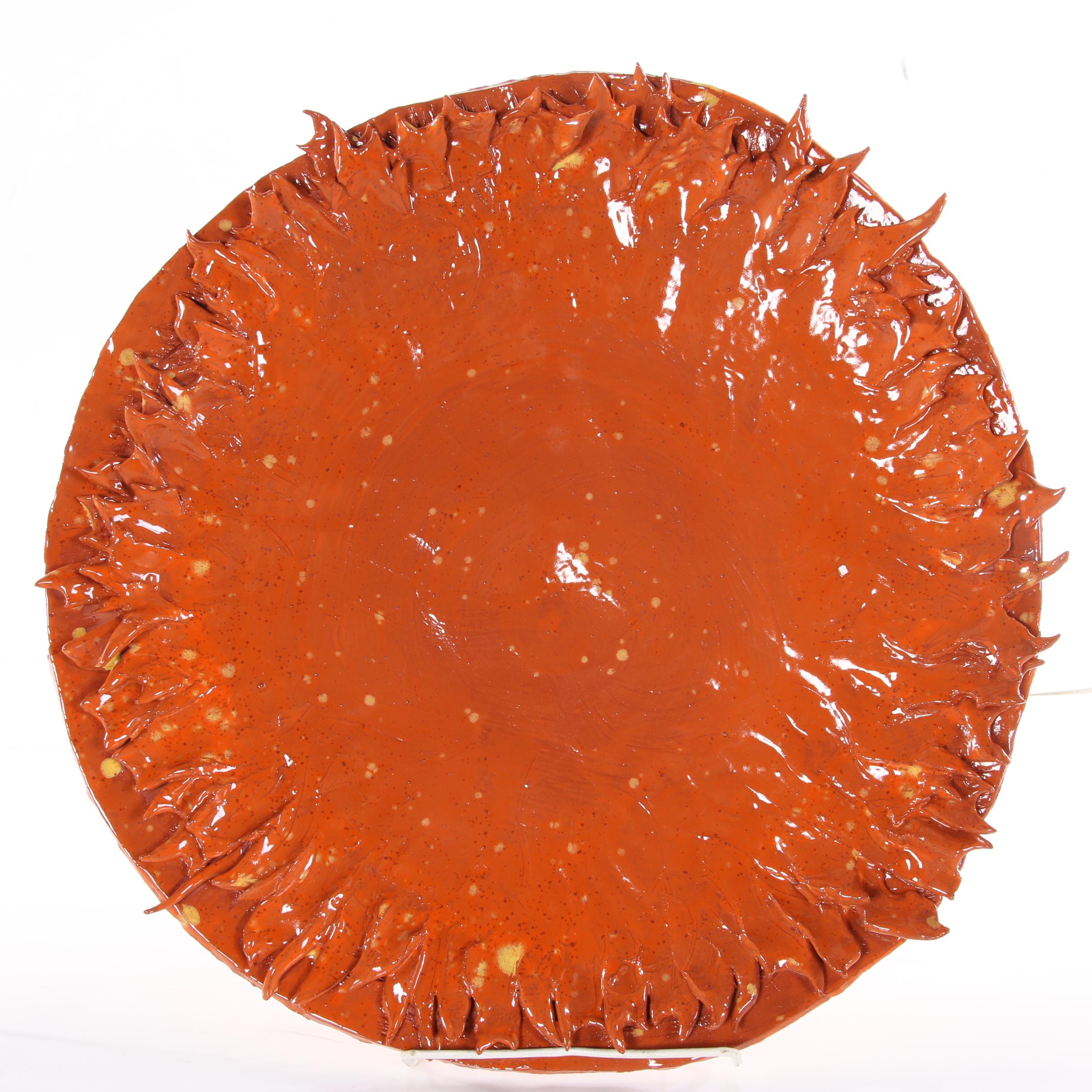 Carlos J. Perez and Anthony Becker Ceramic Sculpture "The 4 Elements Plate Set"