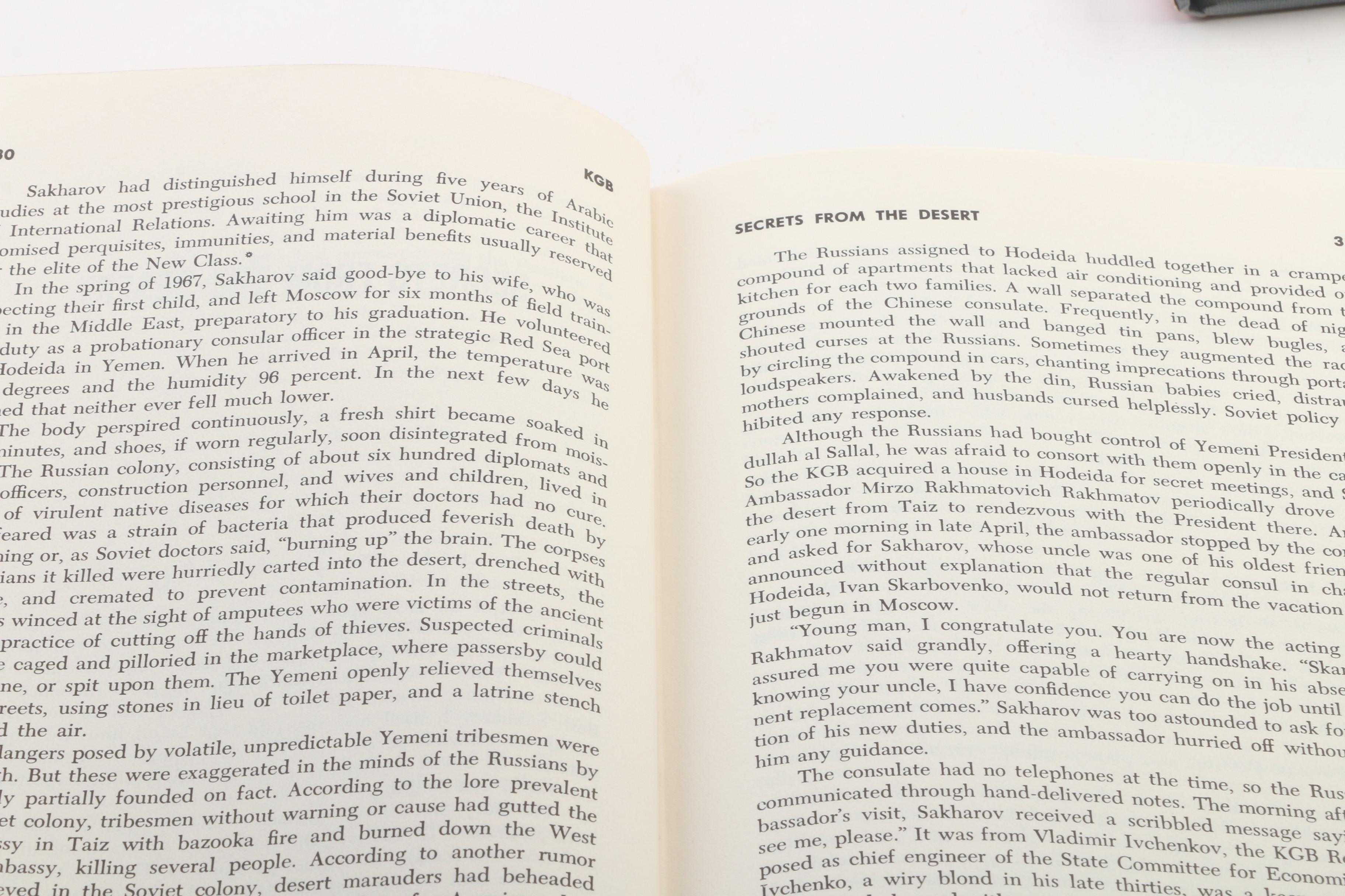 First Edition "KGB: The Secret Work of Soviet Agents" by Barron with Other Books