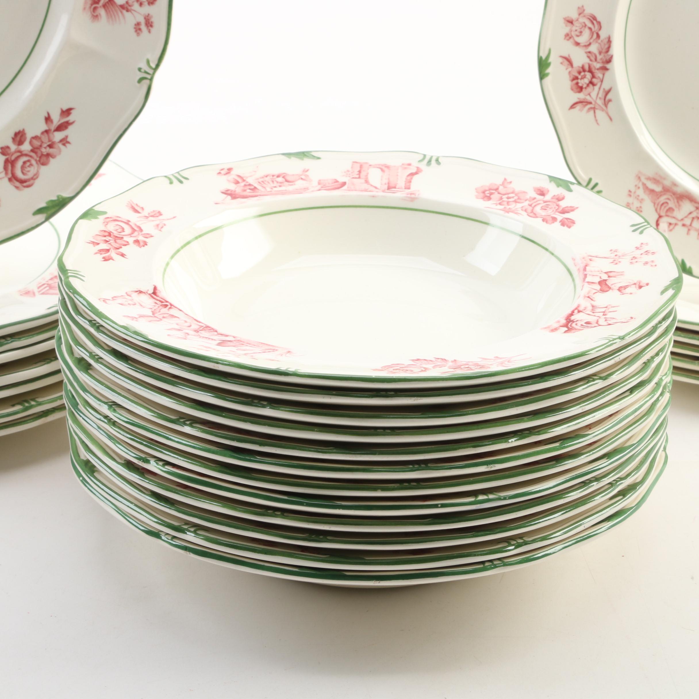 Wedgwood "Personages" Earthenware Dinnerware, Early 20th Century