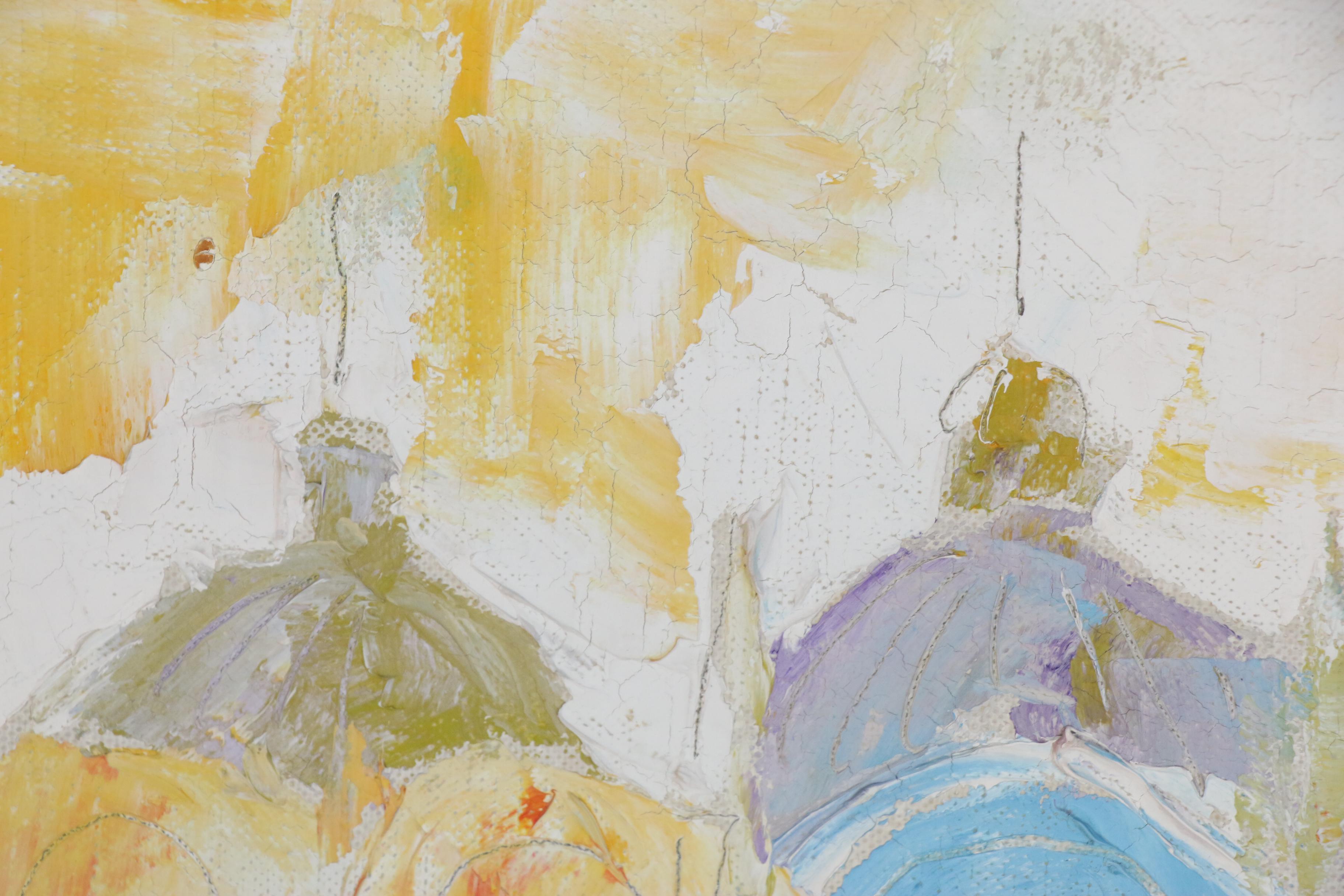 Cedric Chang Oil Painting "St. Mark's Basilica in the Afternoon Sun", 1965