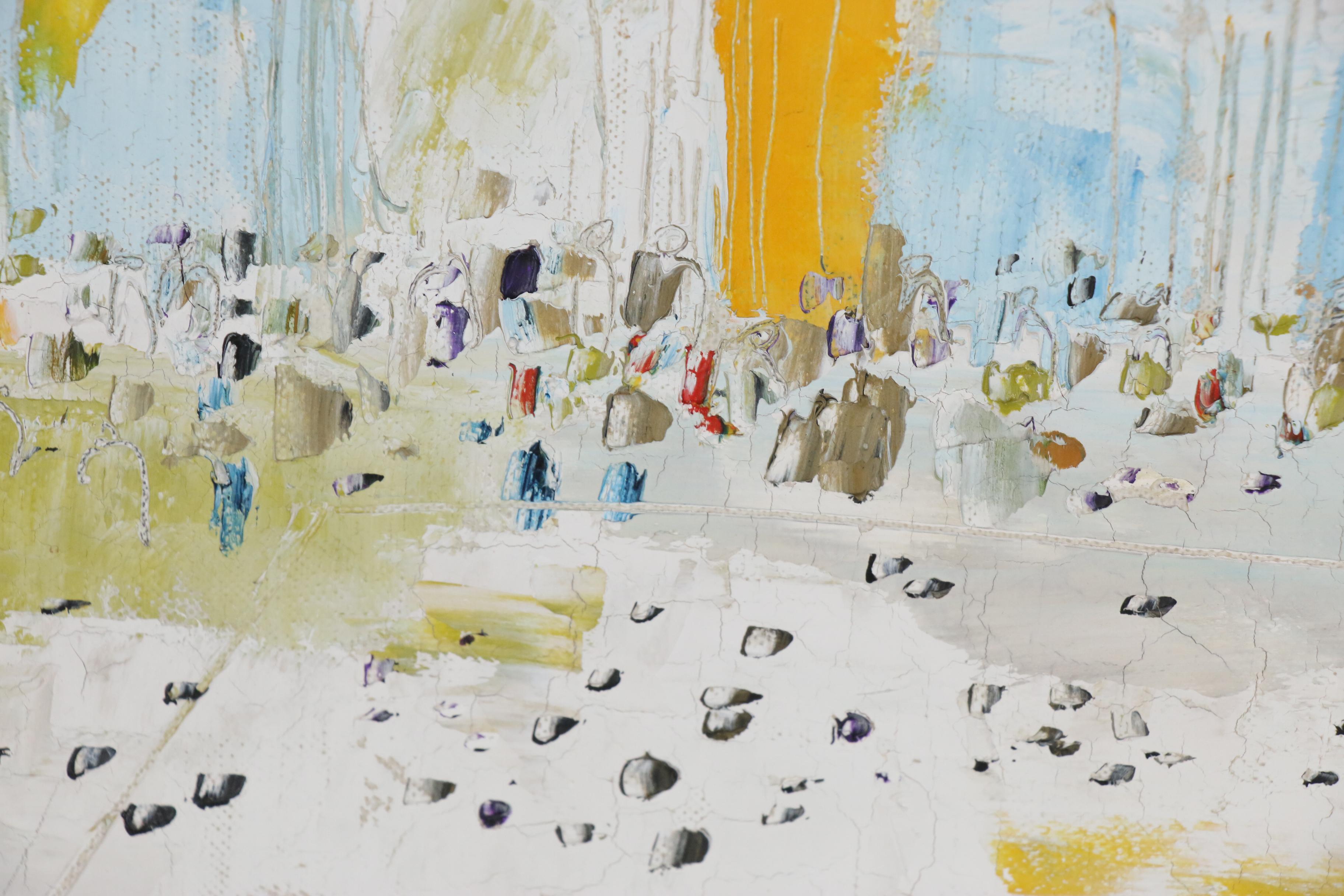 Cedric Chang Oil Painting "St. Mark's Basilica in the Afternoon Sun", 1965