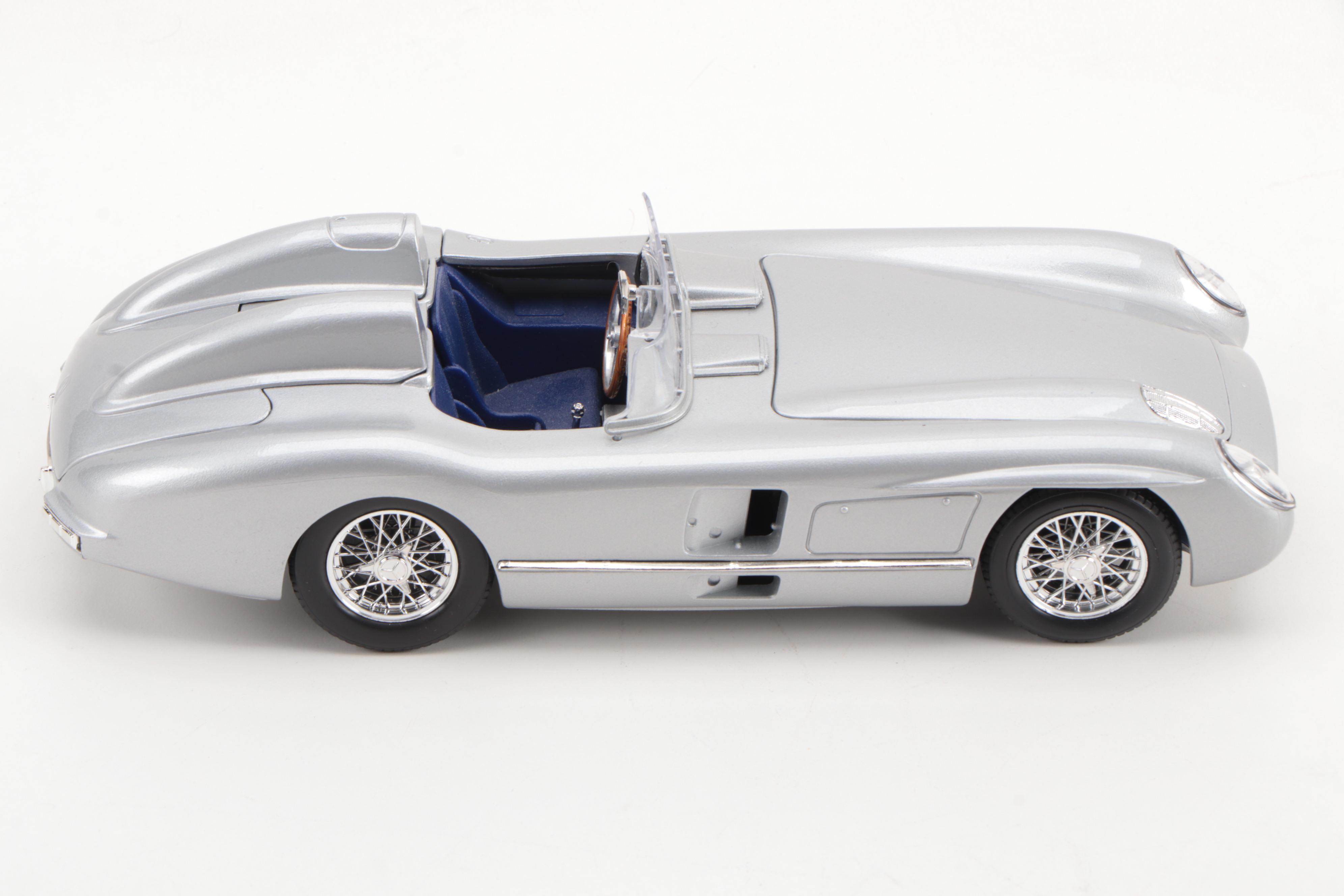 Bburago Mercedes-Benz 300 SLR with Other Diecast Cars