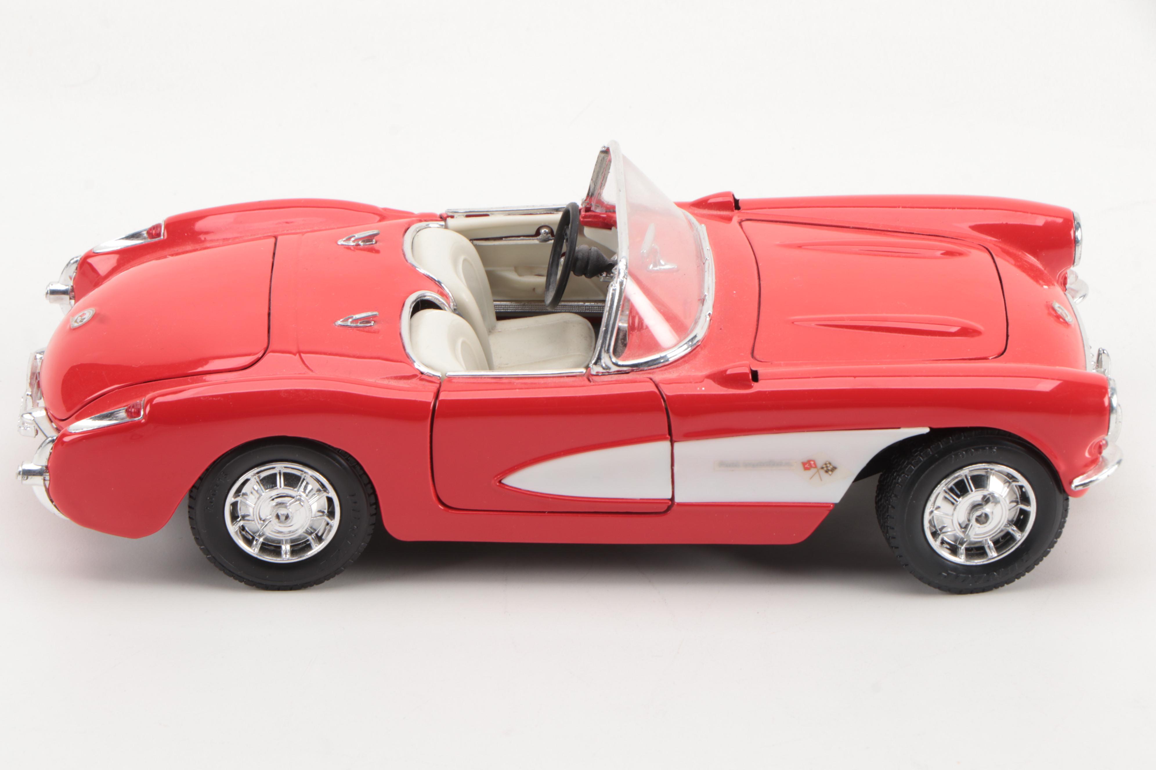 Bburago Mercedes-Benz 300 SLR with Other Diecast Cars