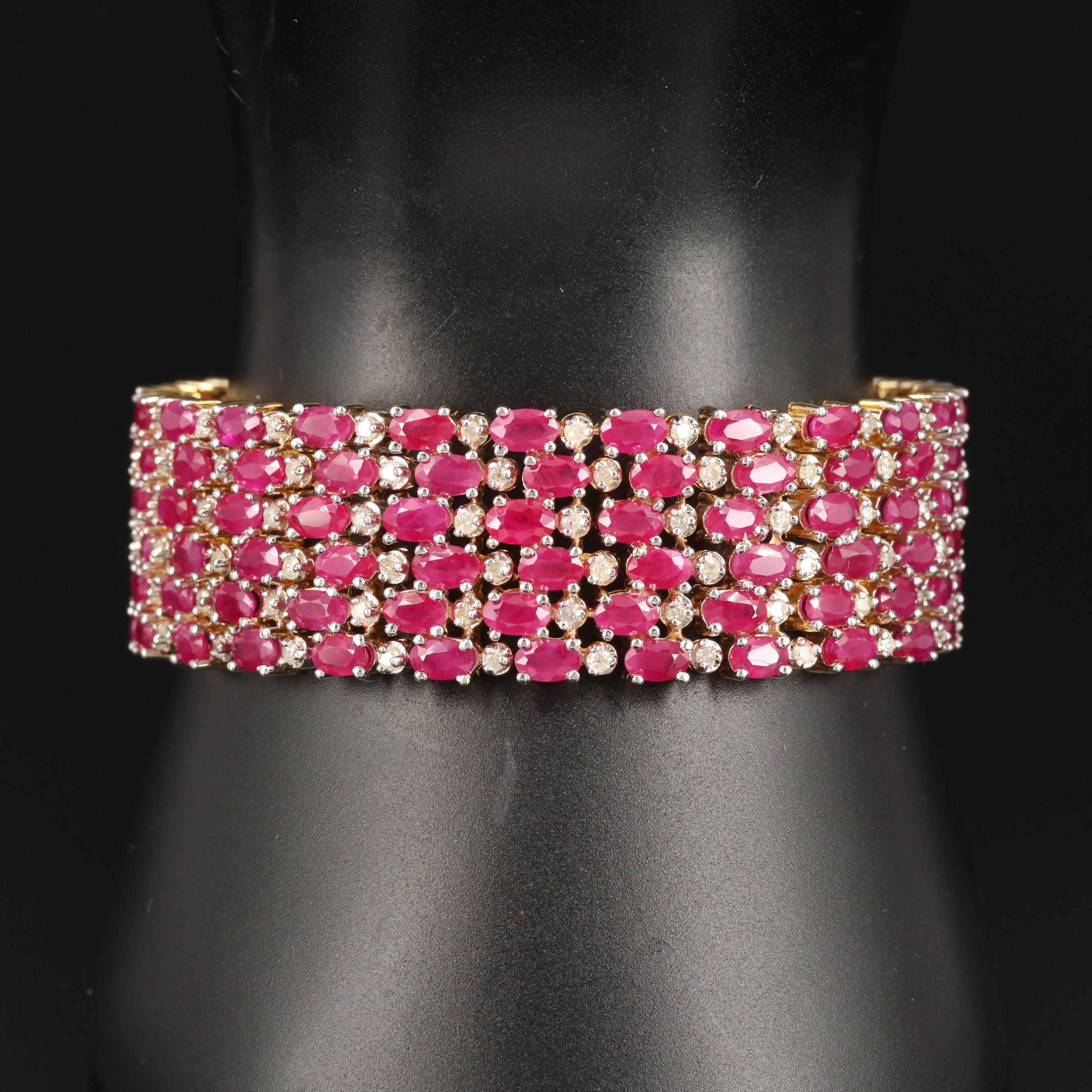 14K 43.00 CTW and 3.00 CTW Diamond Bracelet